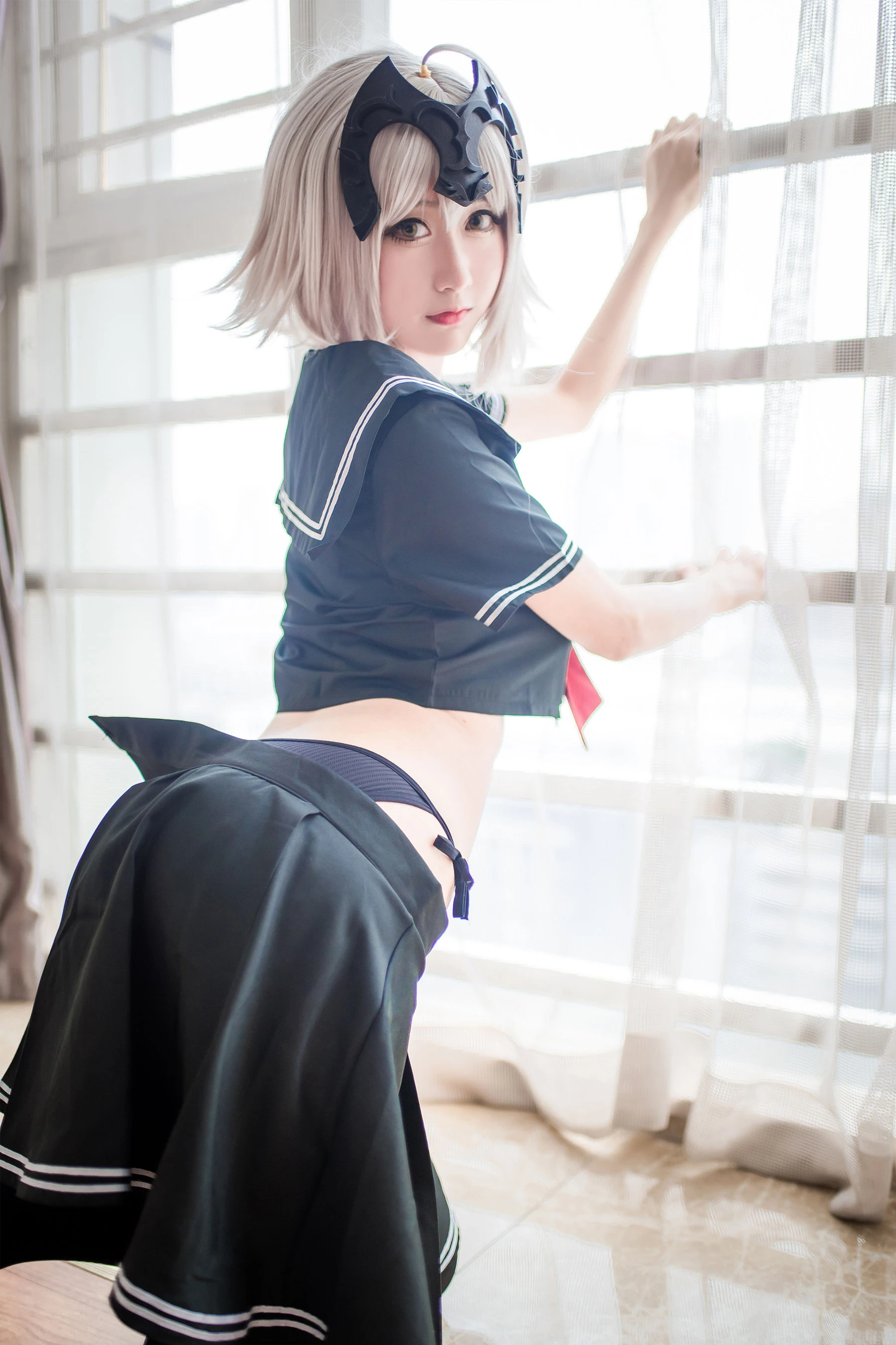 [萝莉COS] 木绵绵OwO – 贞德（黑） [23P]插图5