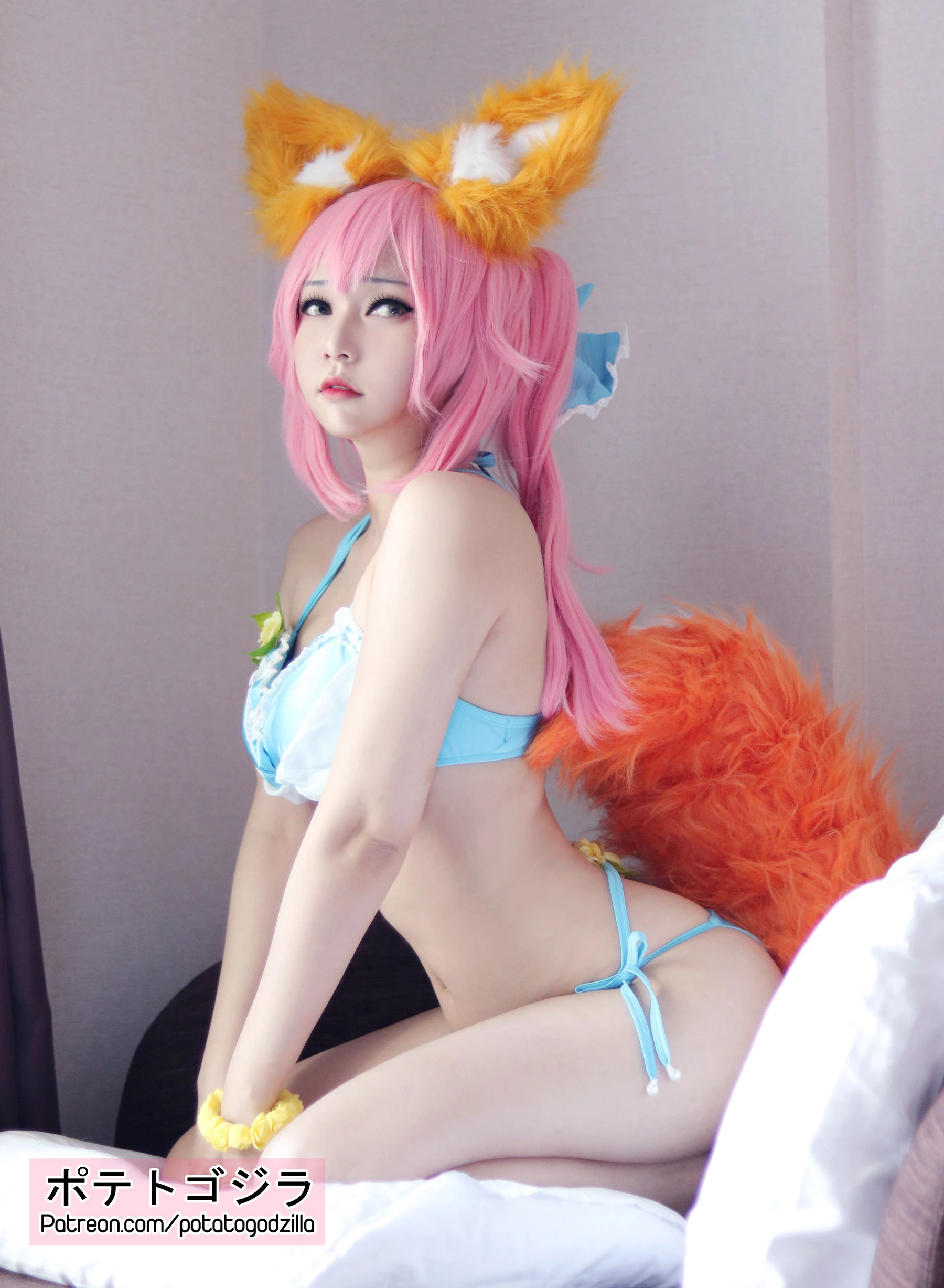 Coser小姐姐Potato Godzilla – Tamamo Bikini插图6