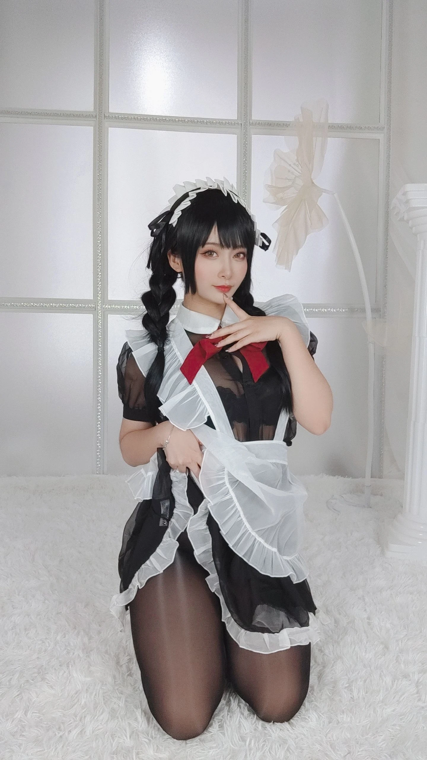 动漫博主洛璃LoLiSAMA – 黑丝女仆插图5