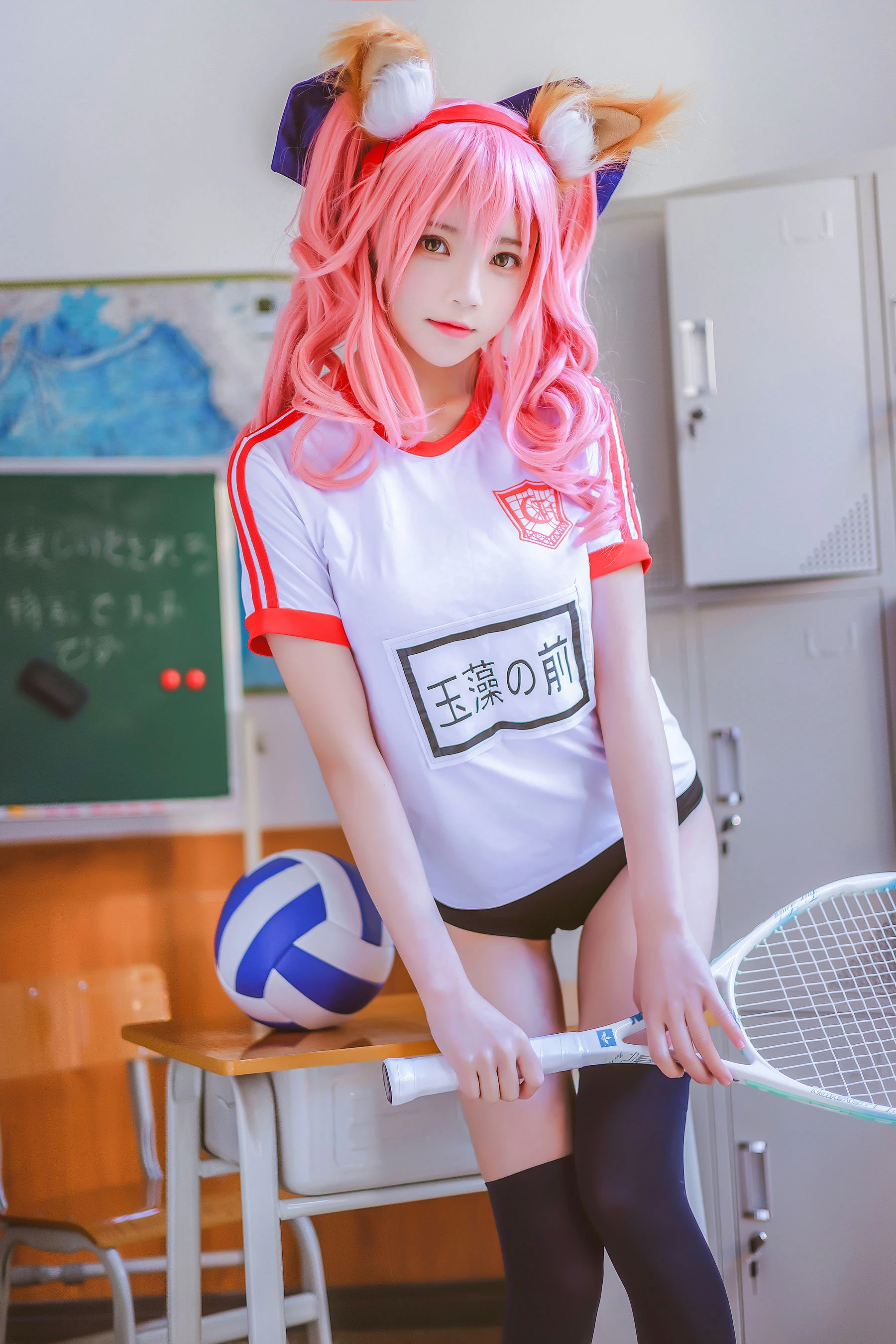 桜桃喵 – 玉藻前体操服插图1