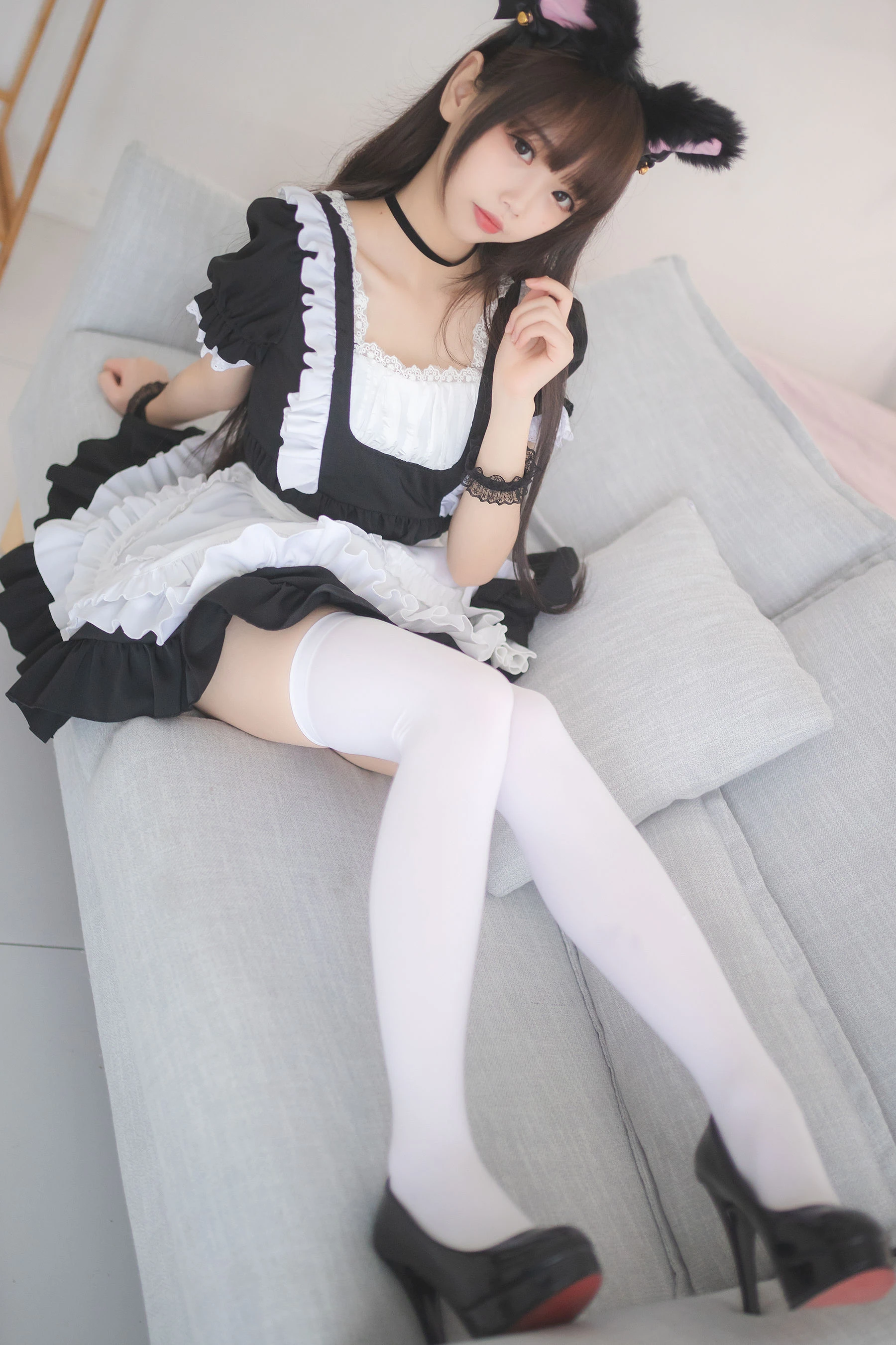 Cos小姐姐雪琪 白丝女仆 [30P]插图3