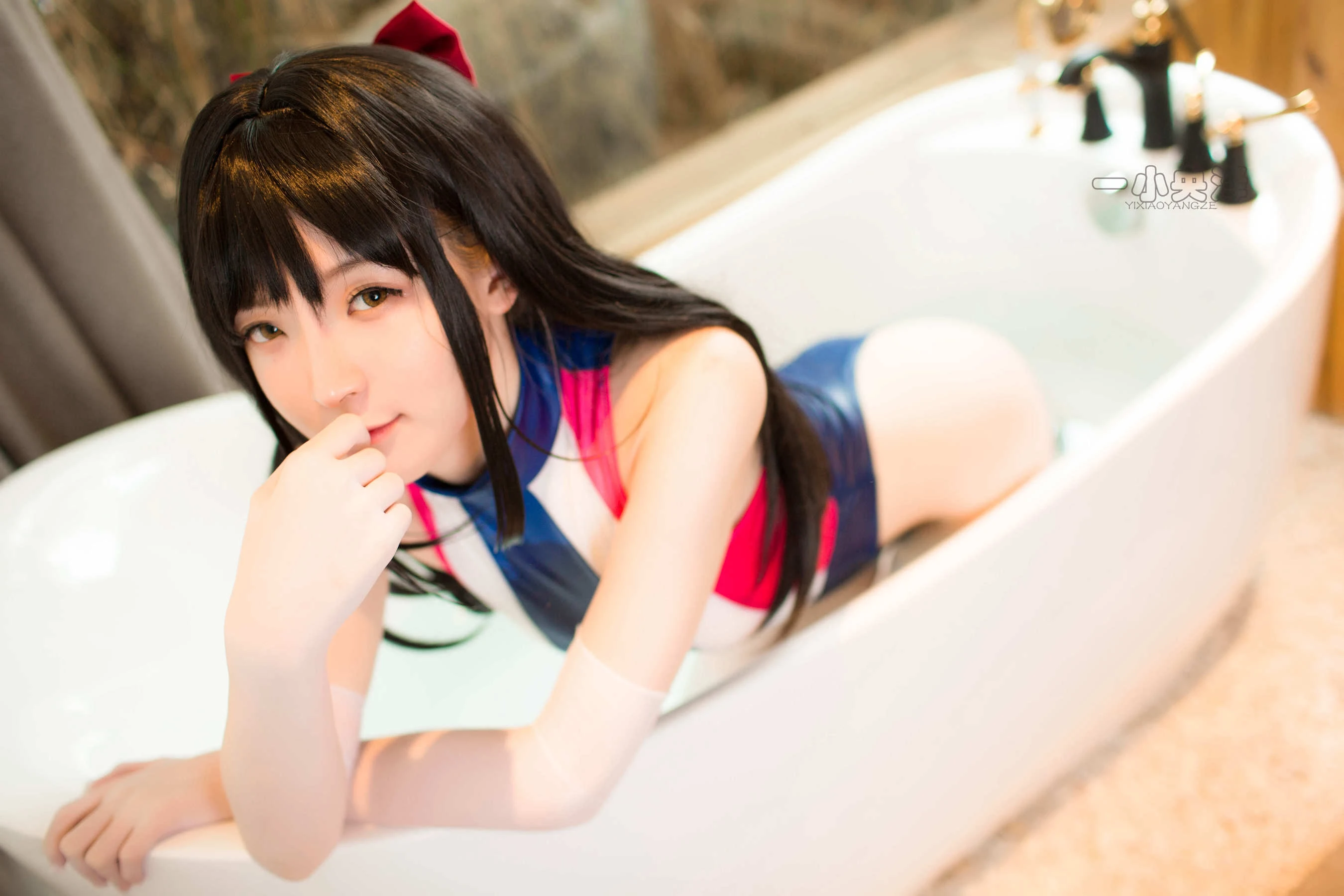一小央泽 – 猫女泳衣插图1