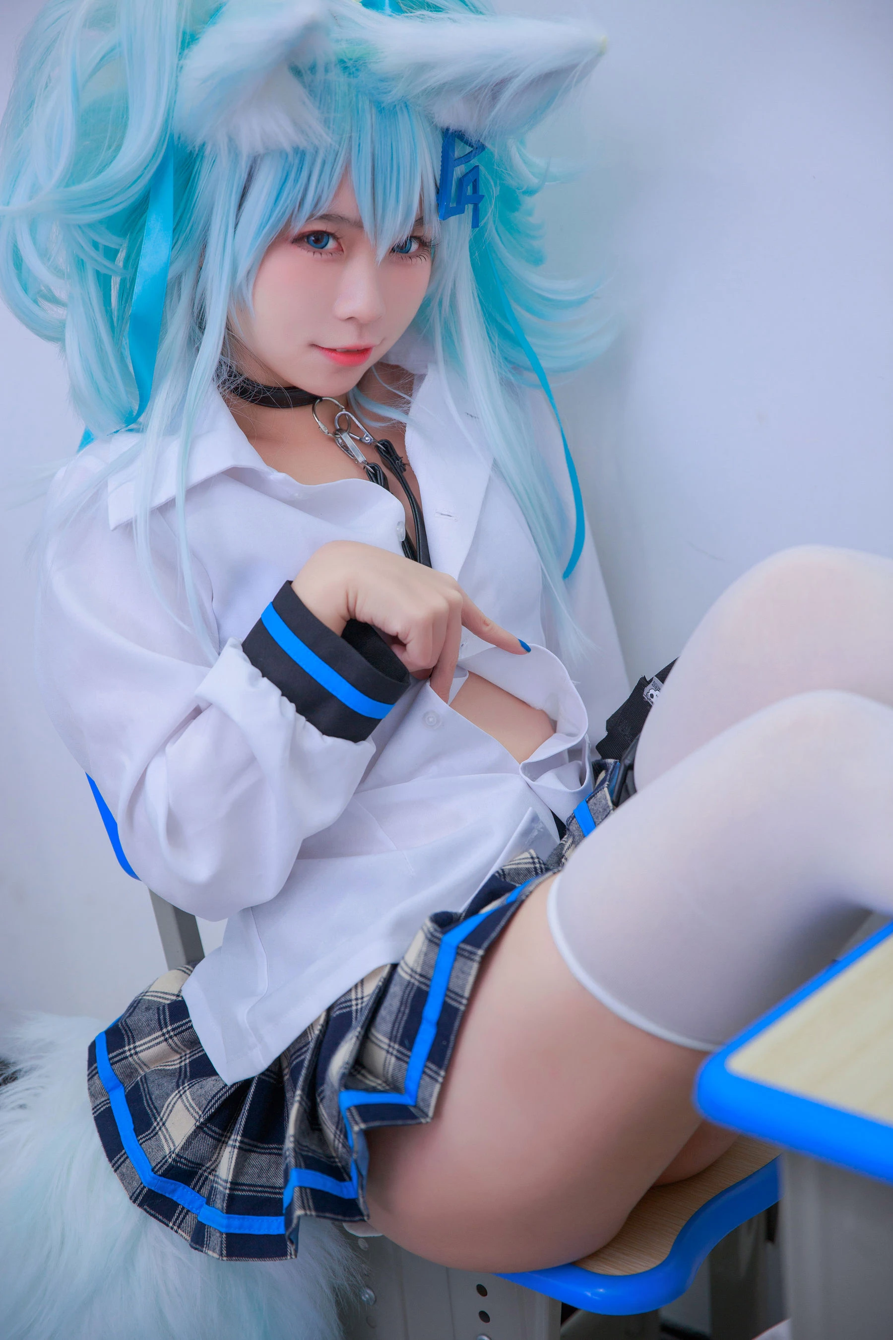 动漫博主G44不会受伤 – 少女前线 PA15校服插图6