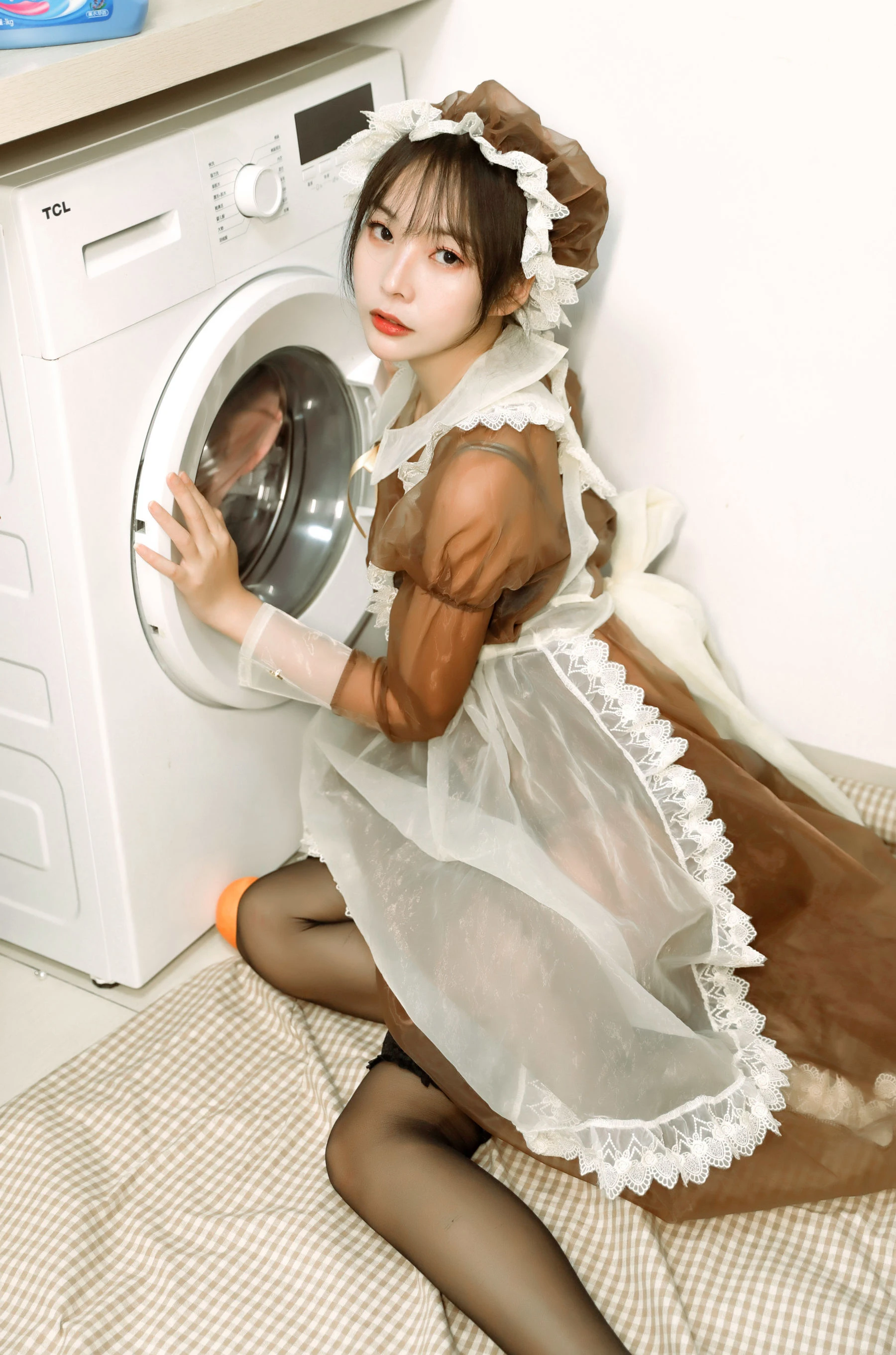 苏嫣嫣阿姨 – 可爱女仆装插图3
