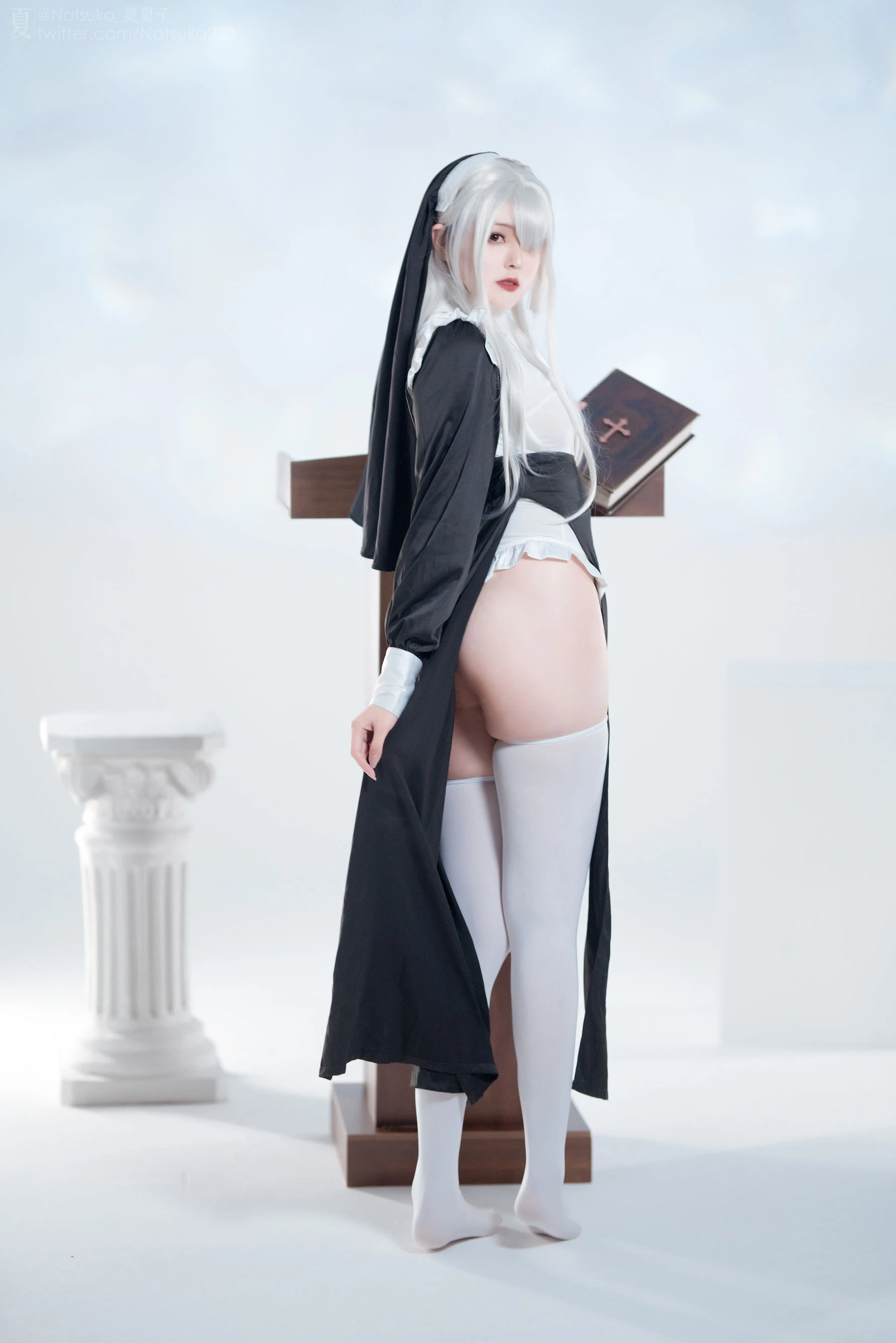 Natsuko夏夏子 – 反差修女插图3