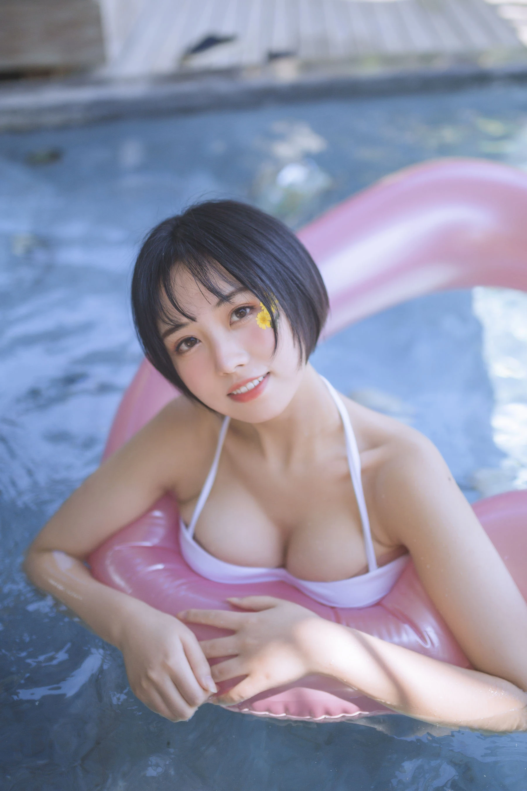 次元少女念雪ww – 白色泳衣插图6