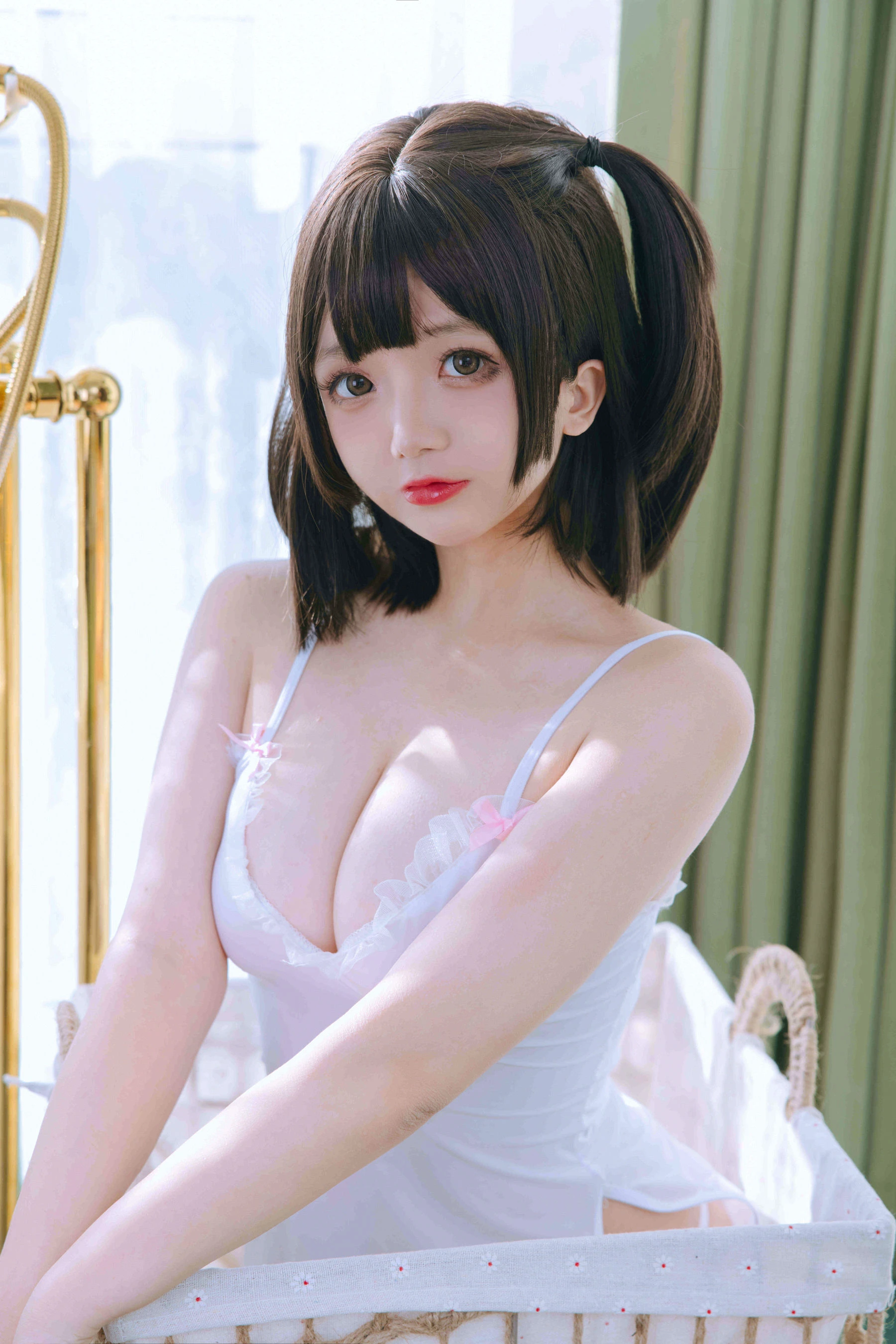 Cosplay日奈娇 – 湿身小白裙 [91P]插图2