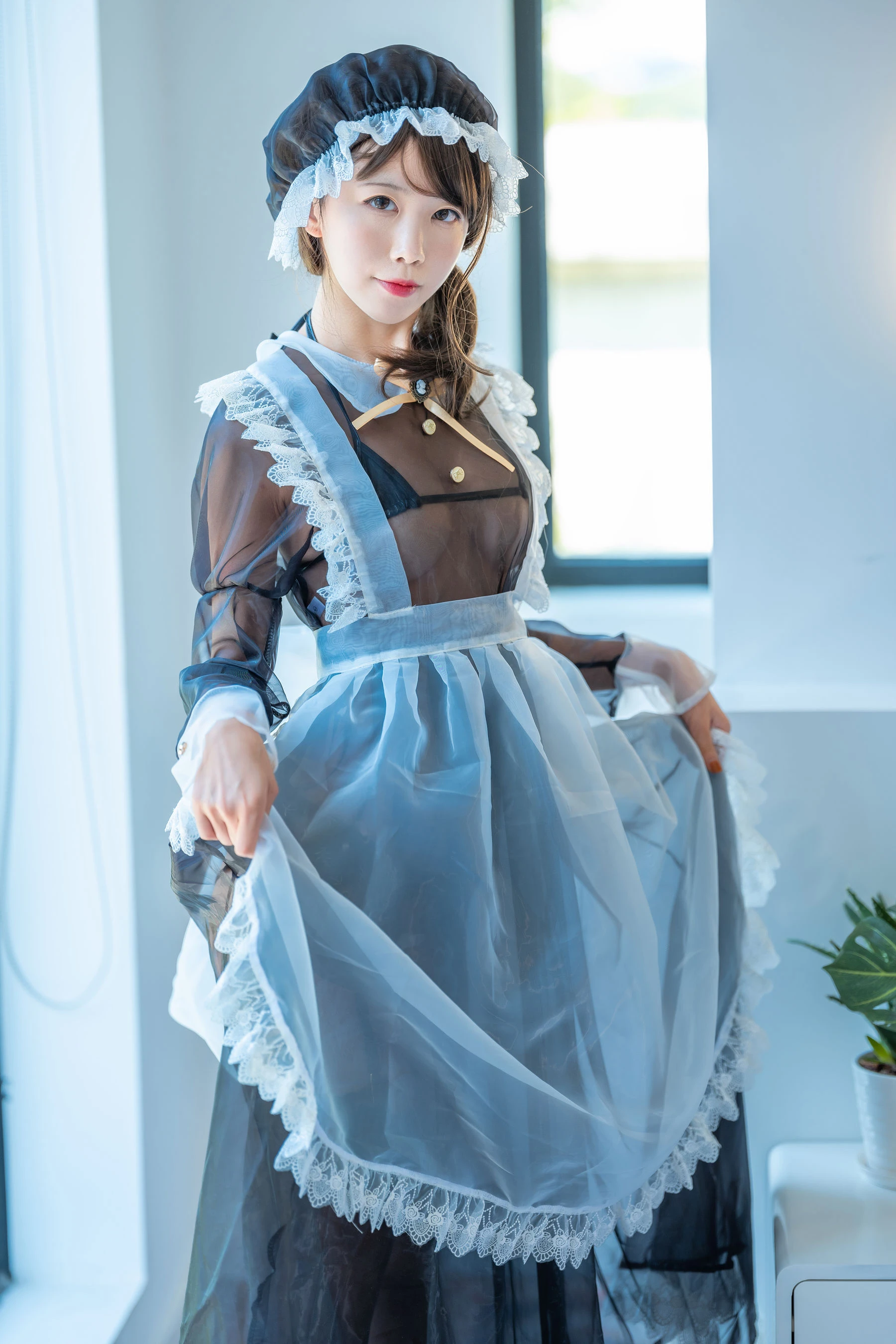 动漫博主水淼aqua – 透明女仆 [13P]插图2