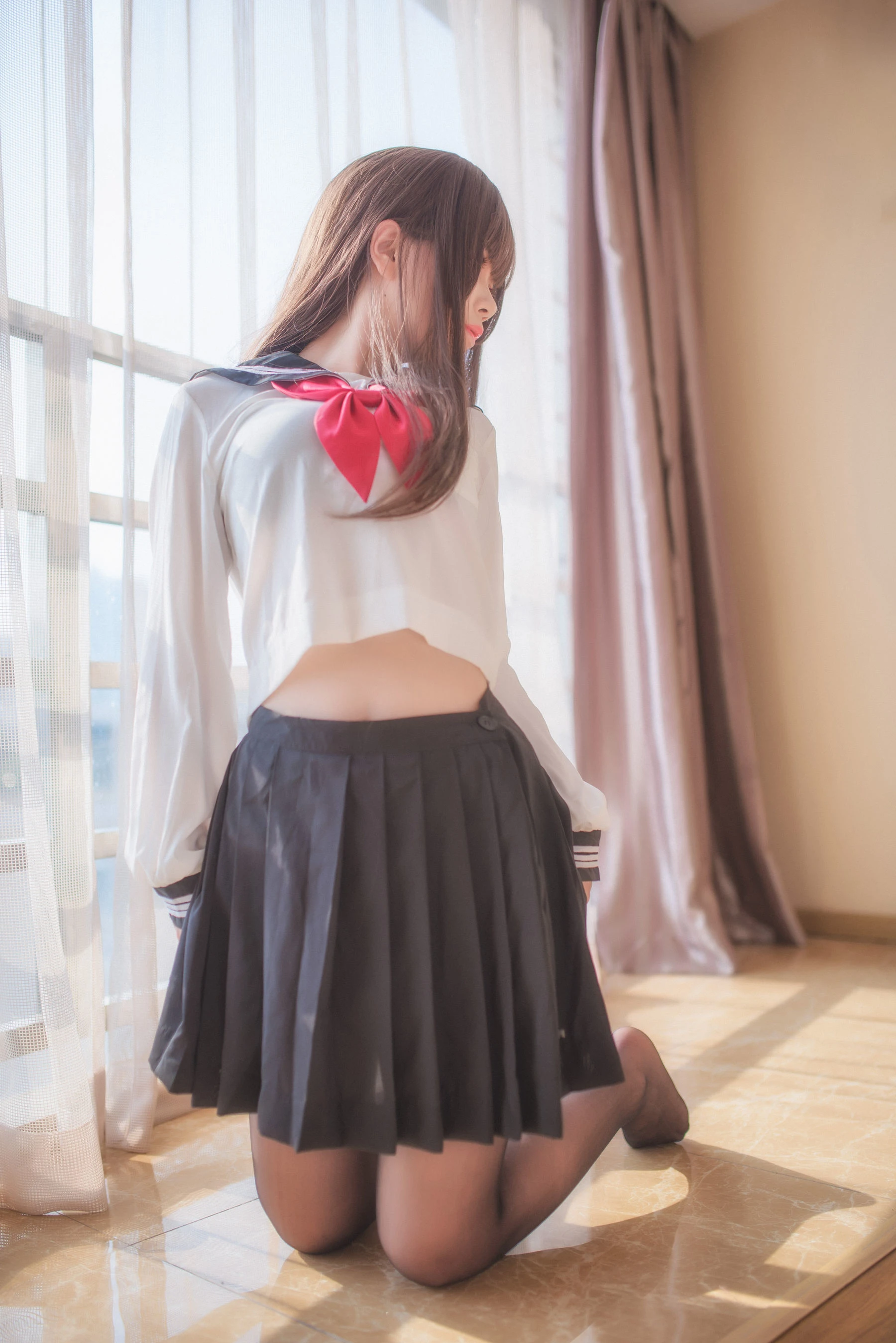 白金Saki – 半透明水手服 [36P]插图5
