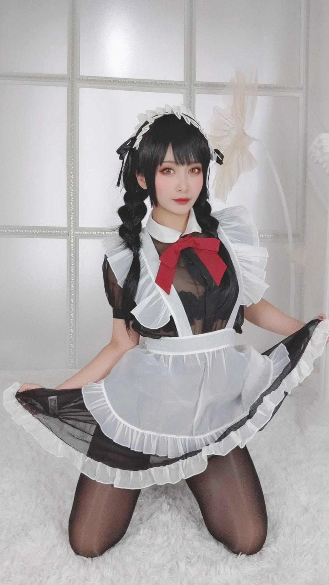 动漫博主洛璃LoLiSAMA – 黑丝女仆插图3