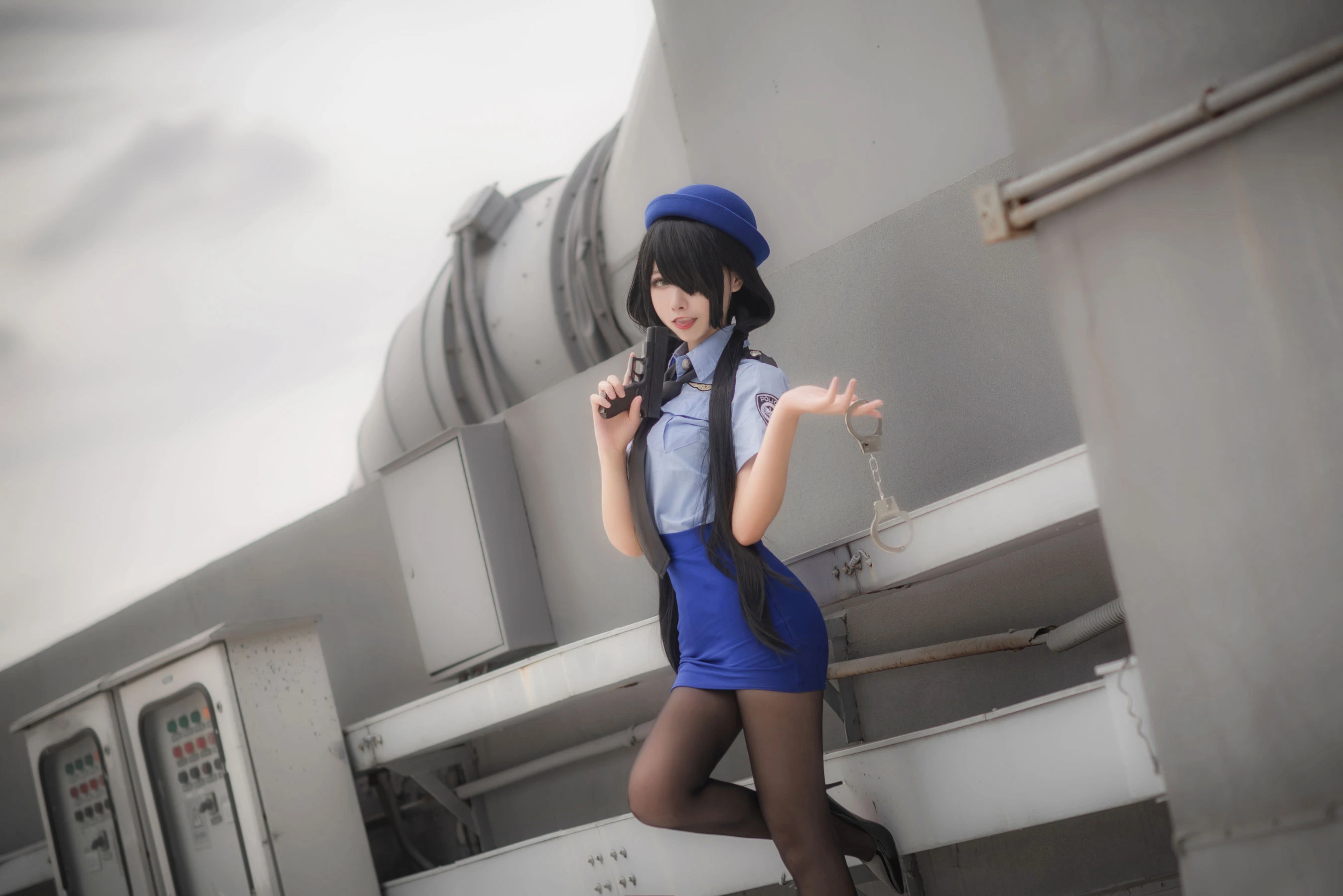 微博妹子Momoko葵葵 – 狂三 女警插图7