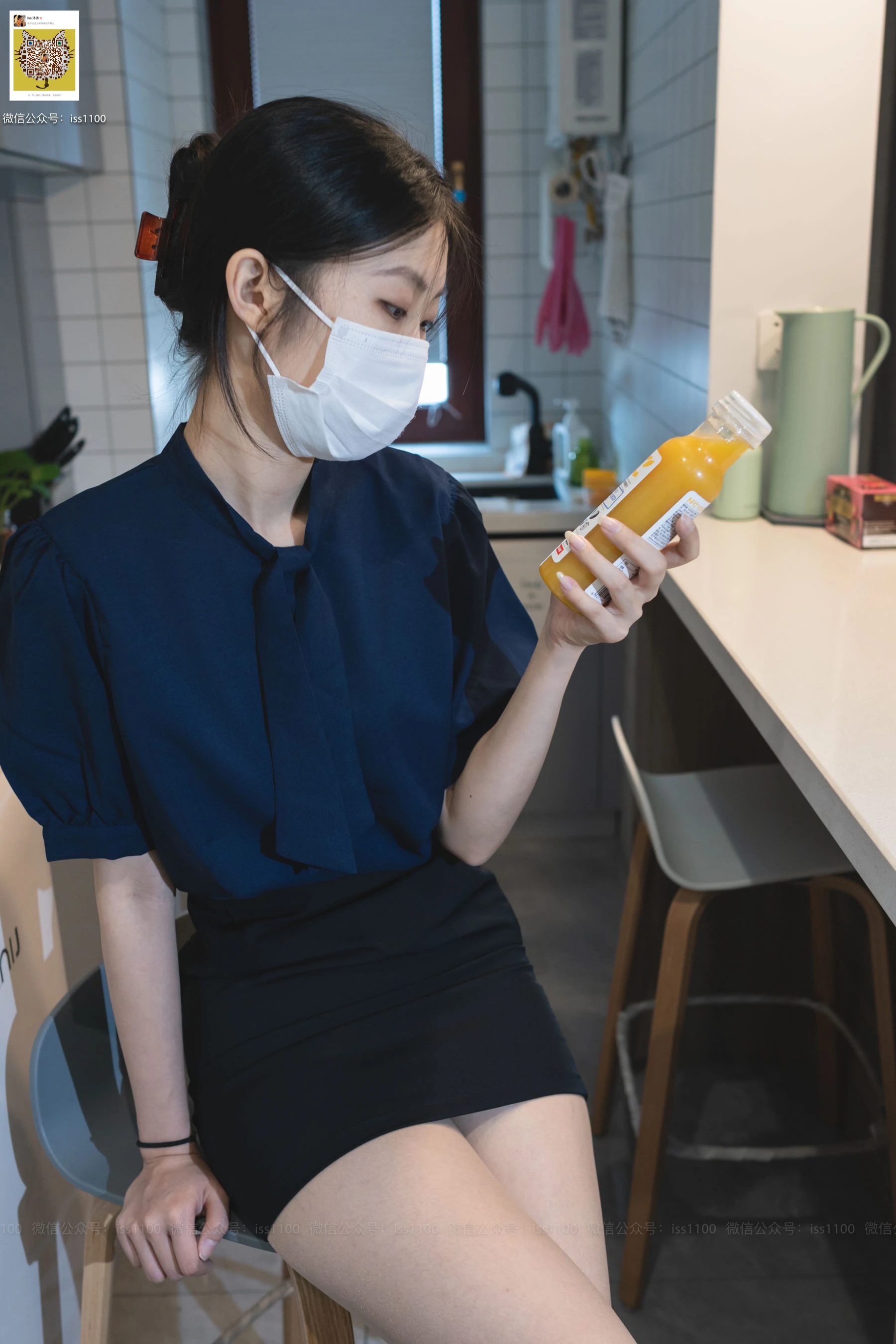 [ISS系列] 美晗 蓝色衬衫插图6
