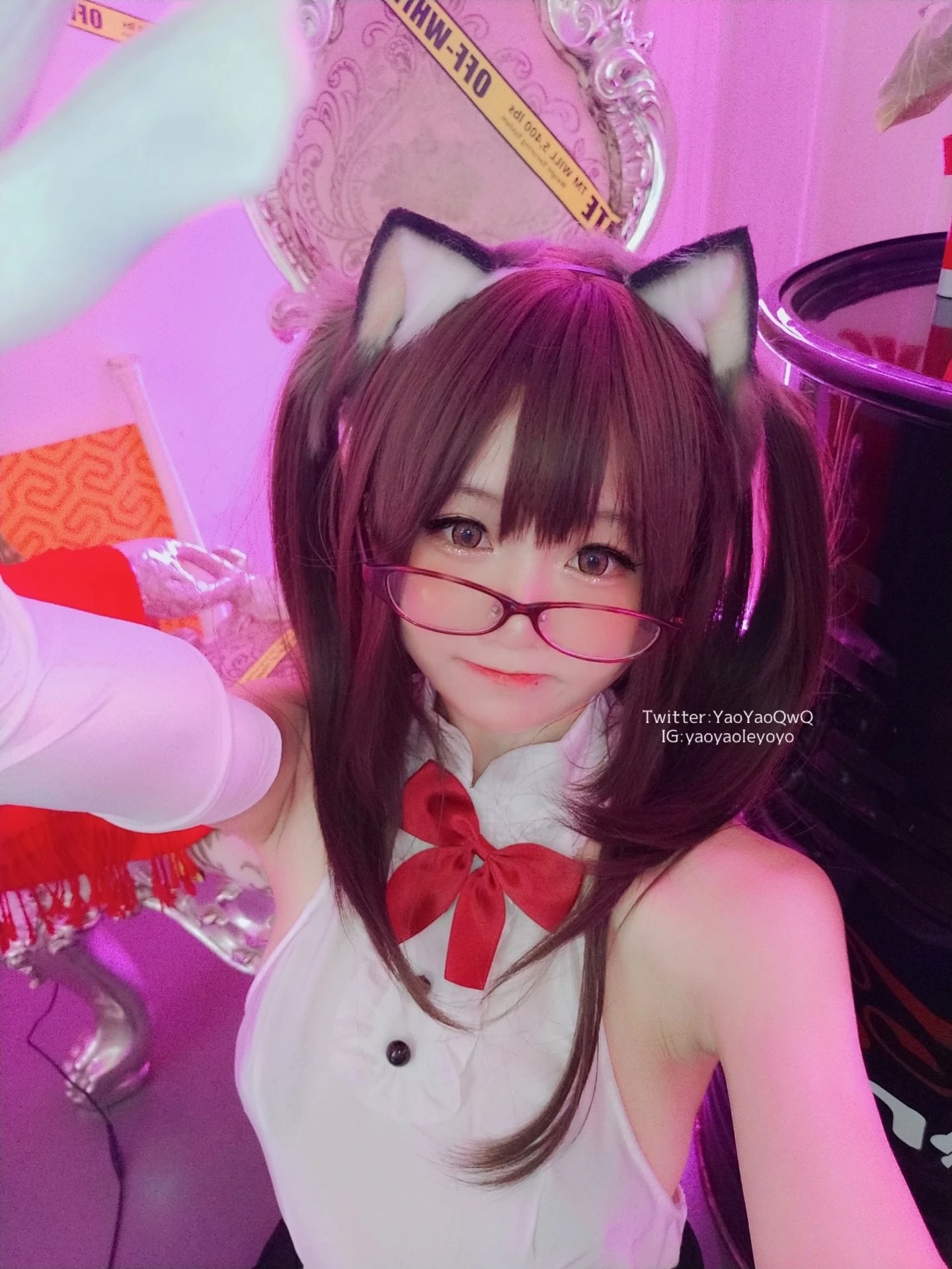 萌妹子Coser摇摇乐yoyo – 黑色紧身衣插图5