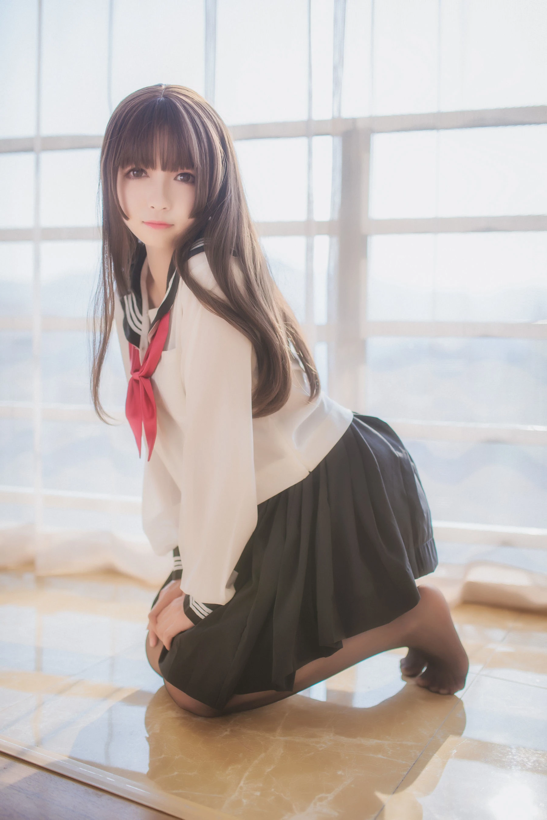 白金Saki – 半透明水手服 [36P]插图4