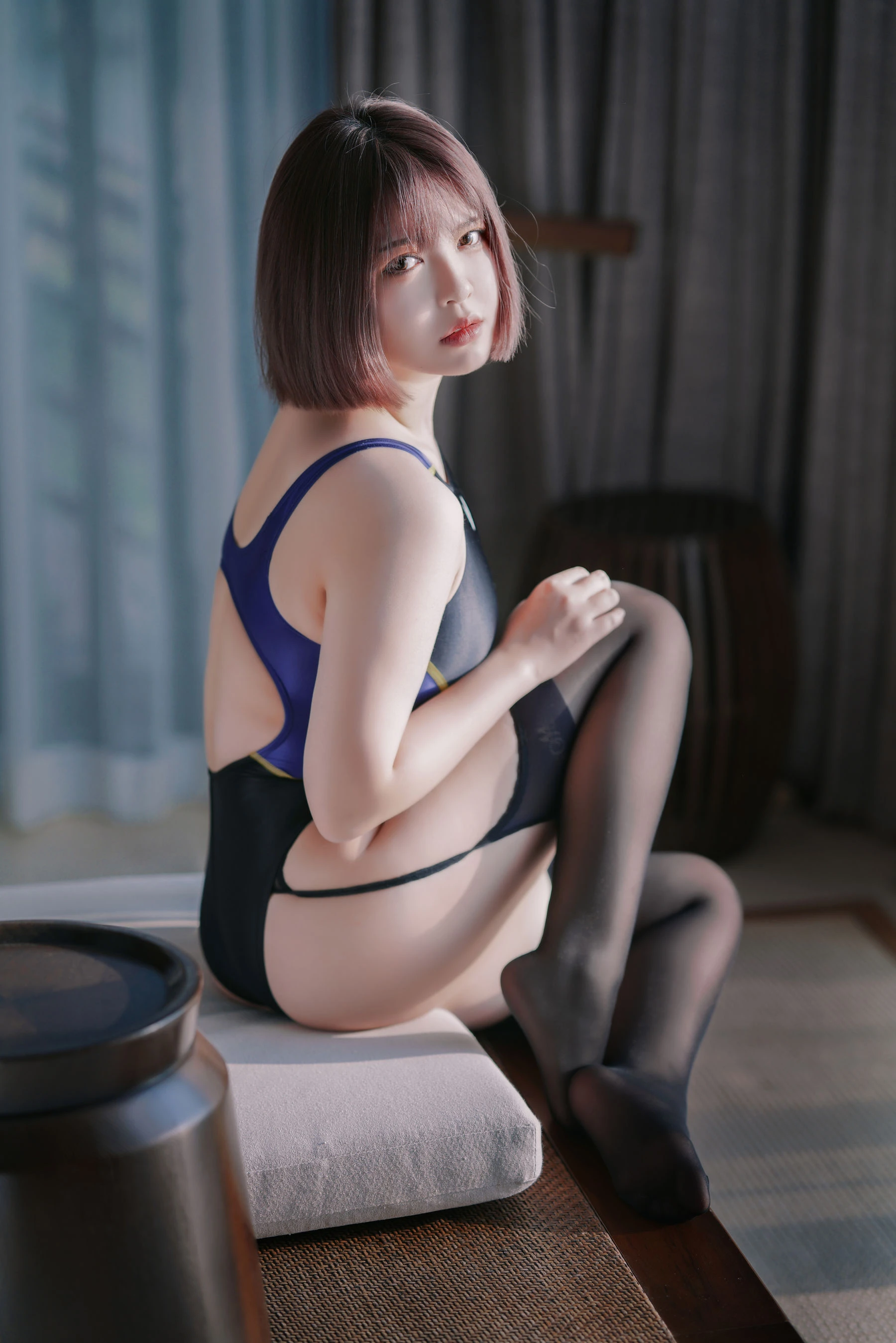 半半子 – 競泳水着を着た彼女插图6