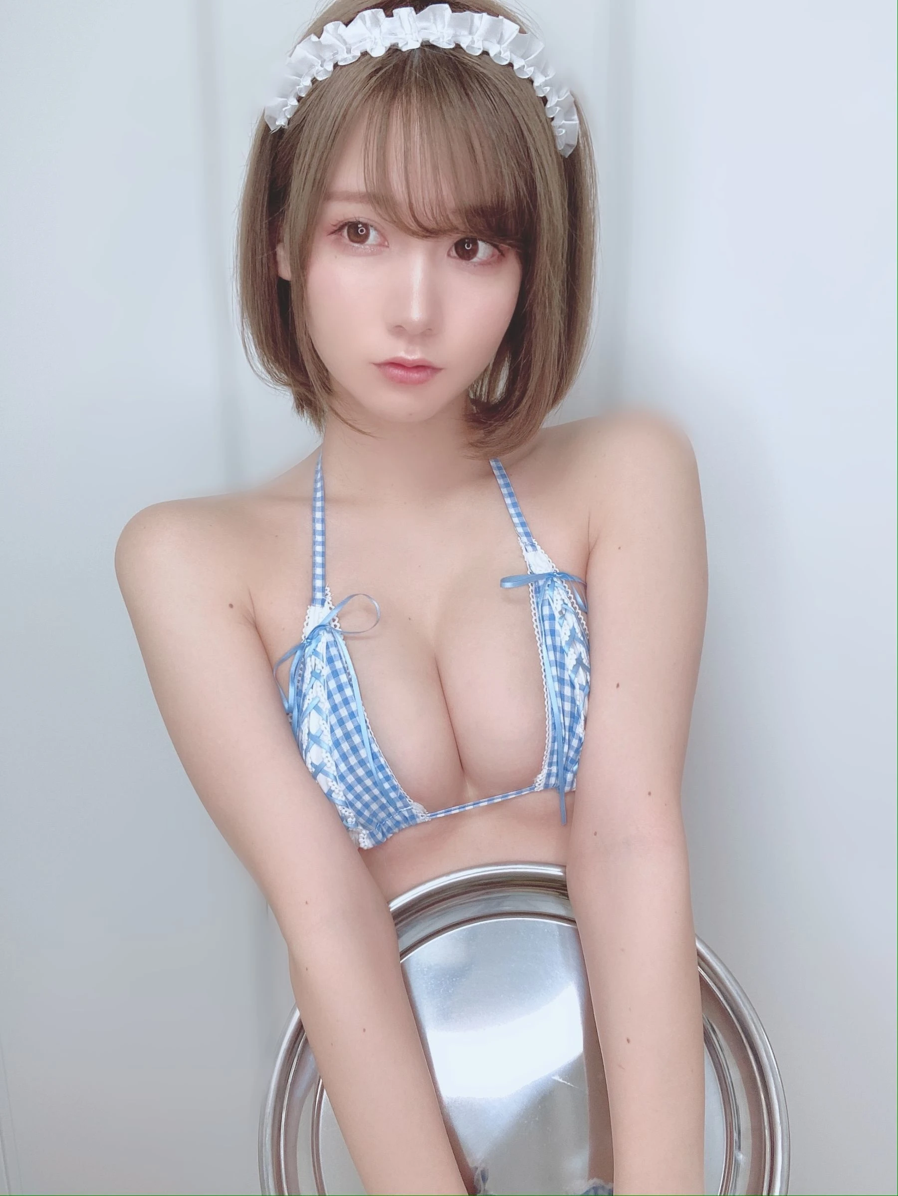 日本甜美COSERけんけん[fantia] 2020.09 ギンガムチェック插图6