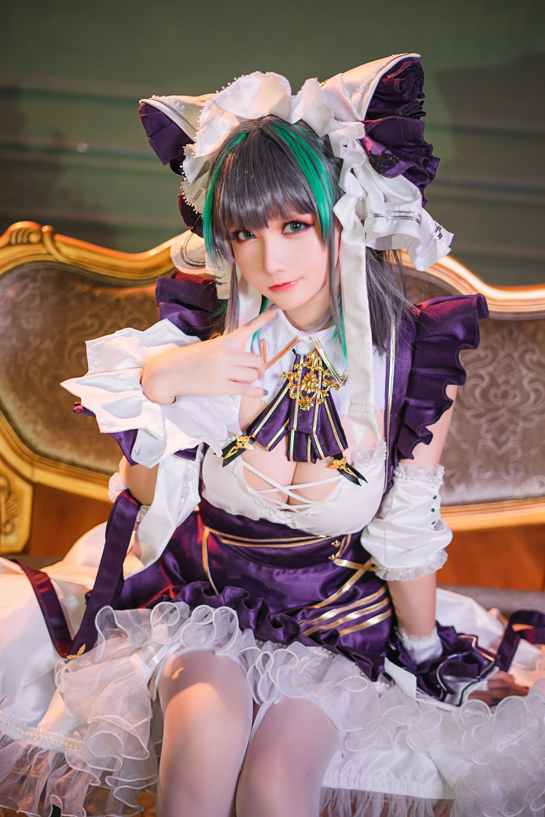 Coser小姐姐星之迟迟 – R-Maid《柴郡》高清在线免费欣赏–微密图社-微密图社