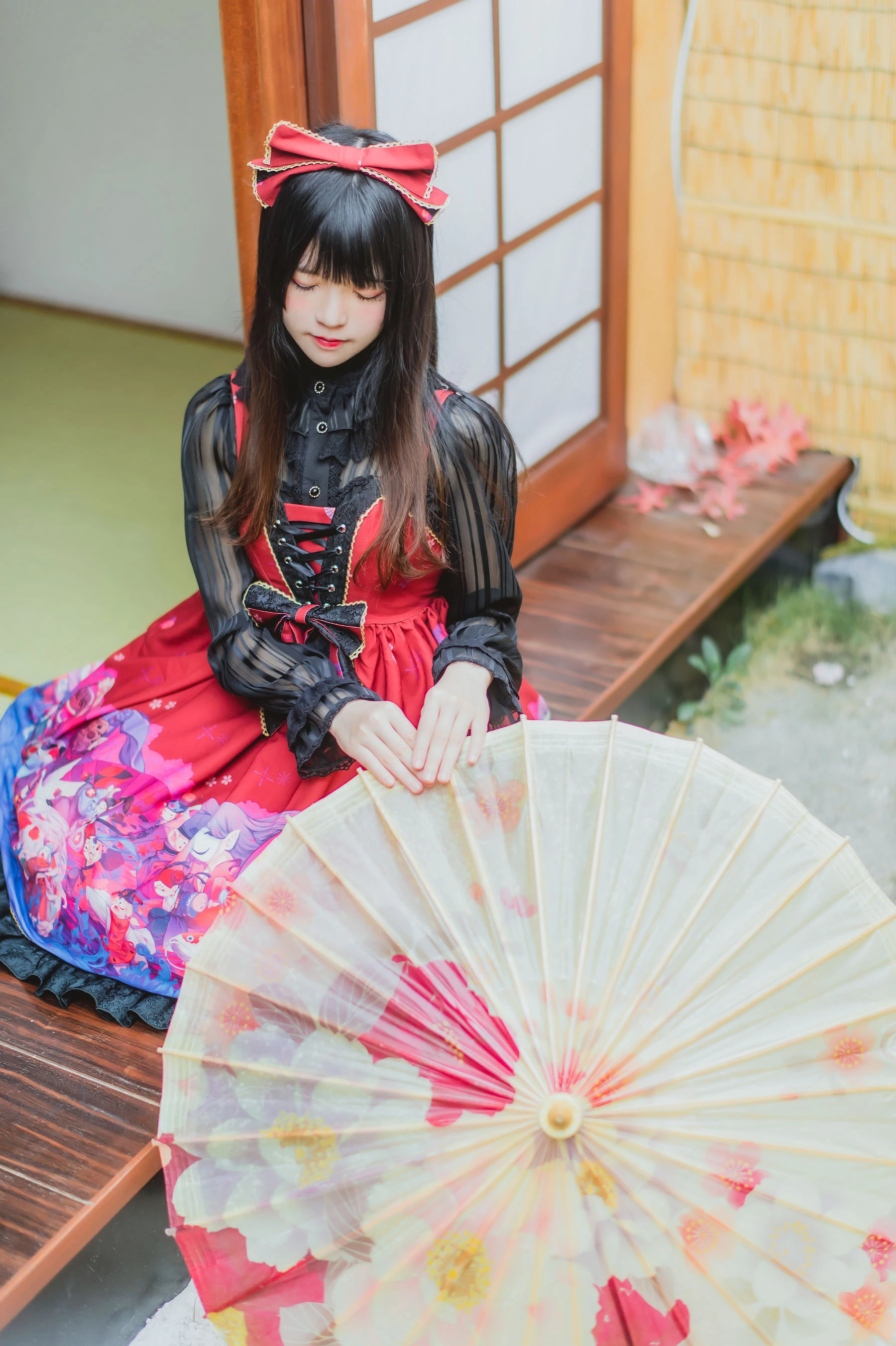 桜桃喵《和风lolita》插图8