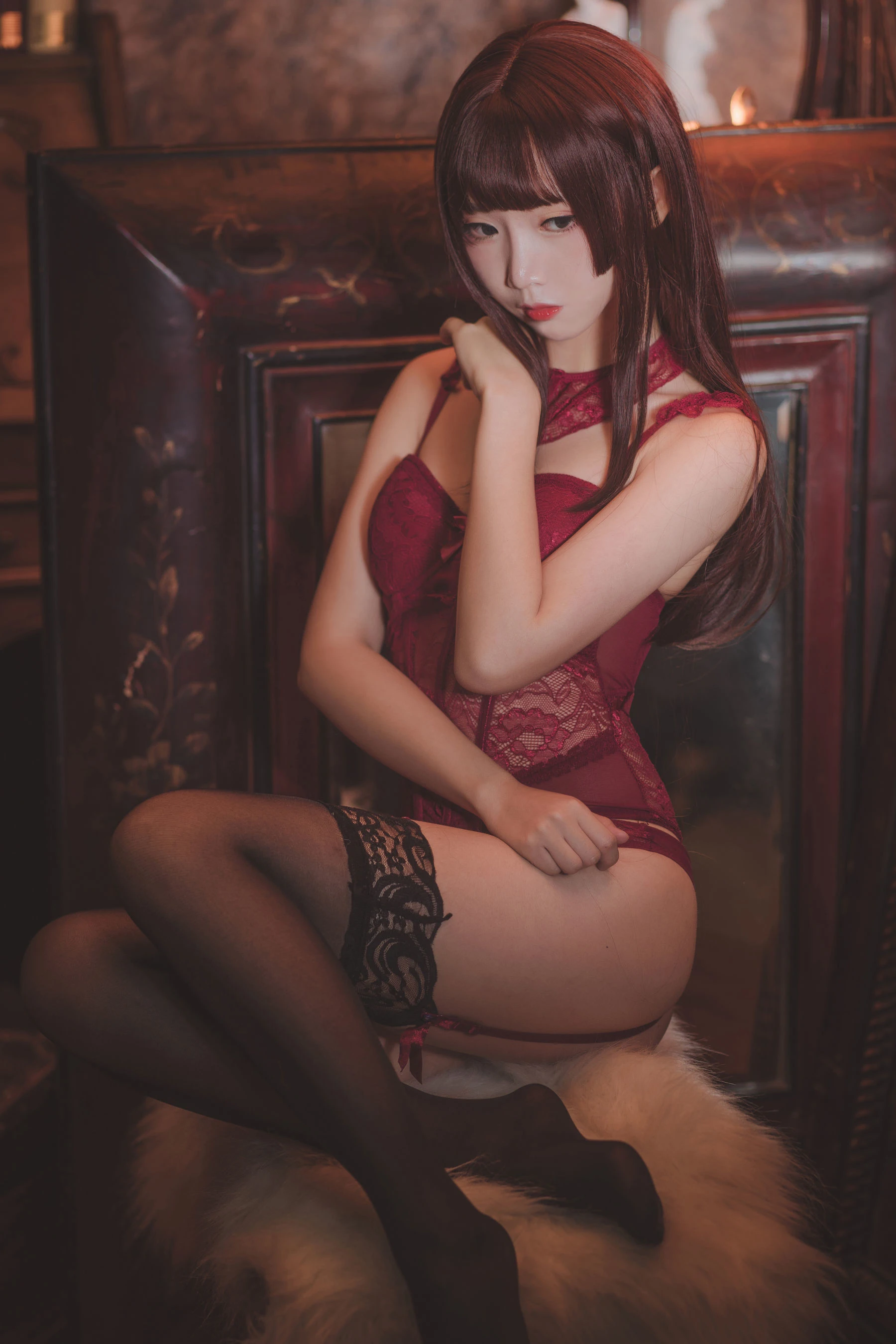 面饼仙儿 – 脑内少女 红色束衣插图1