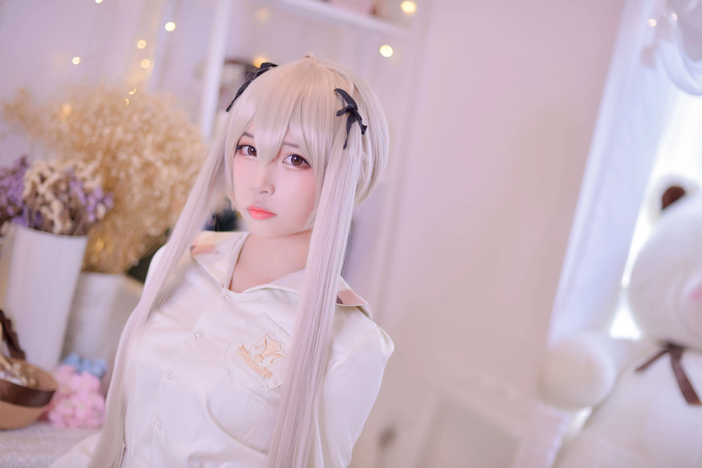 人气Coser二佐Nisa – 穹妹校服插图6