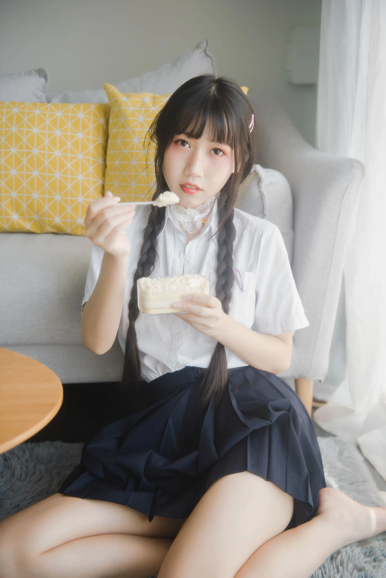 微博人气Coser不呆猫 – 奶油少女插图2