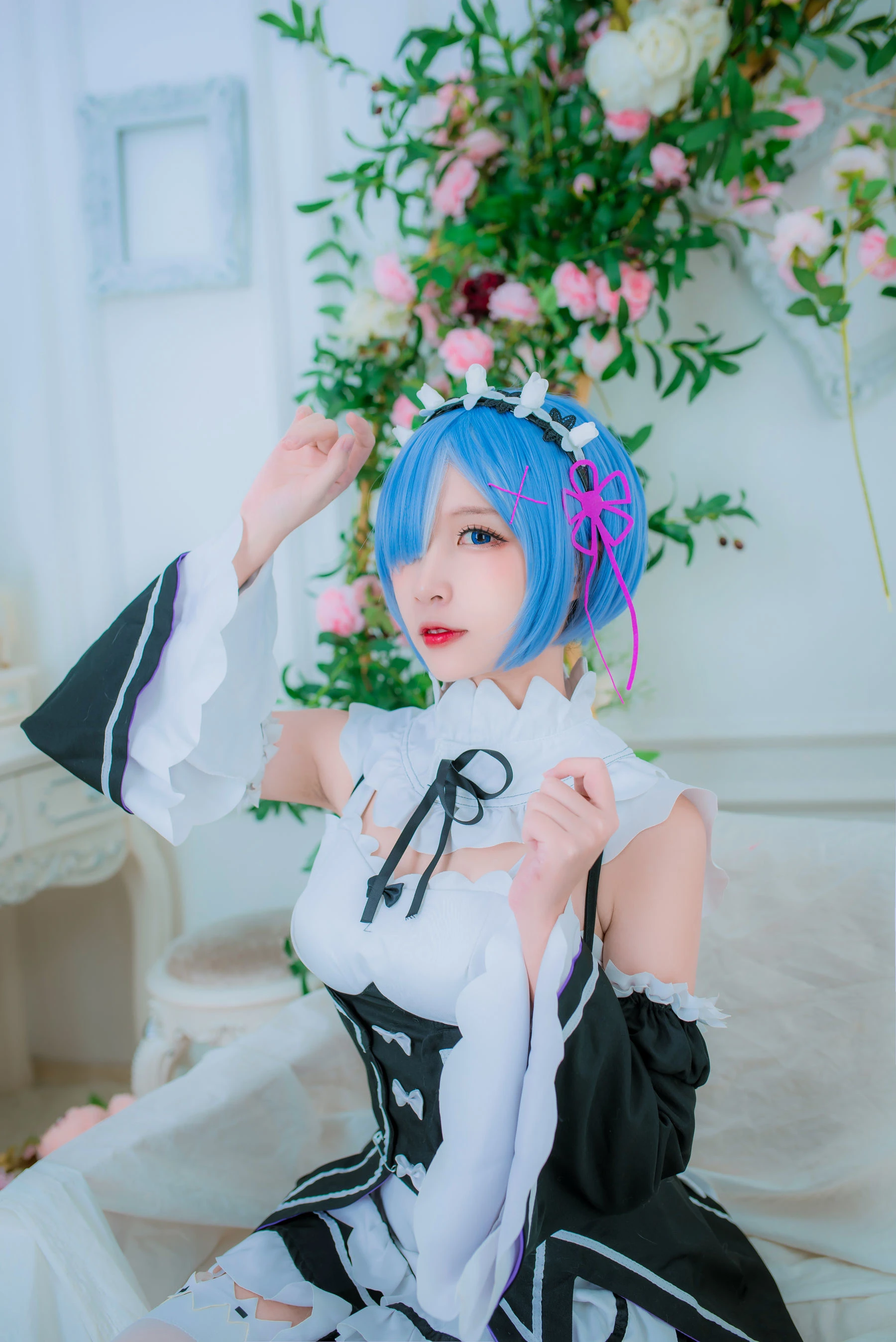 人气Coser二佐Nisa 蕾姆女仆插图3