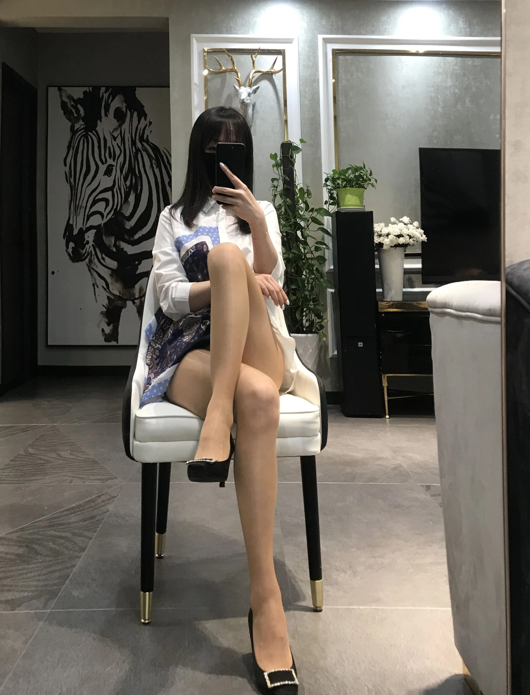 丝足博主麋鹿_Monroe 2020.04.29 肉色亮丝插图5