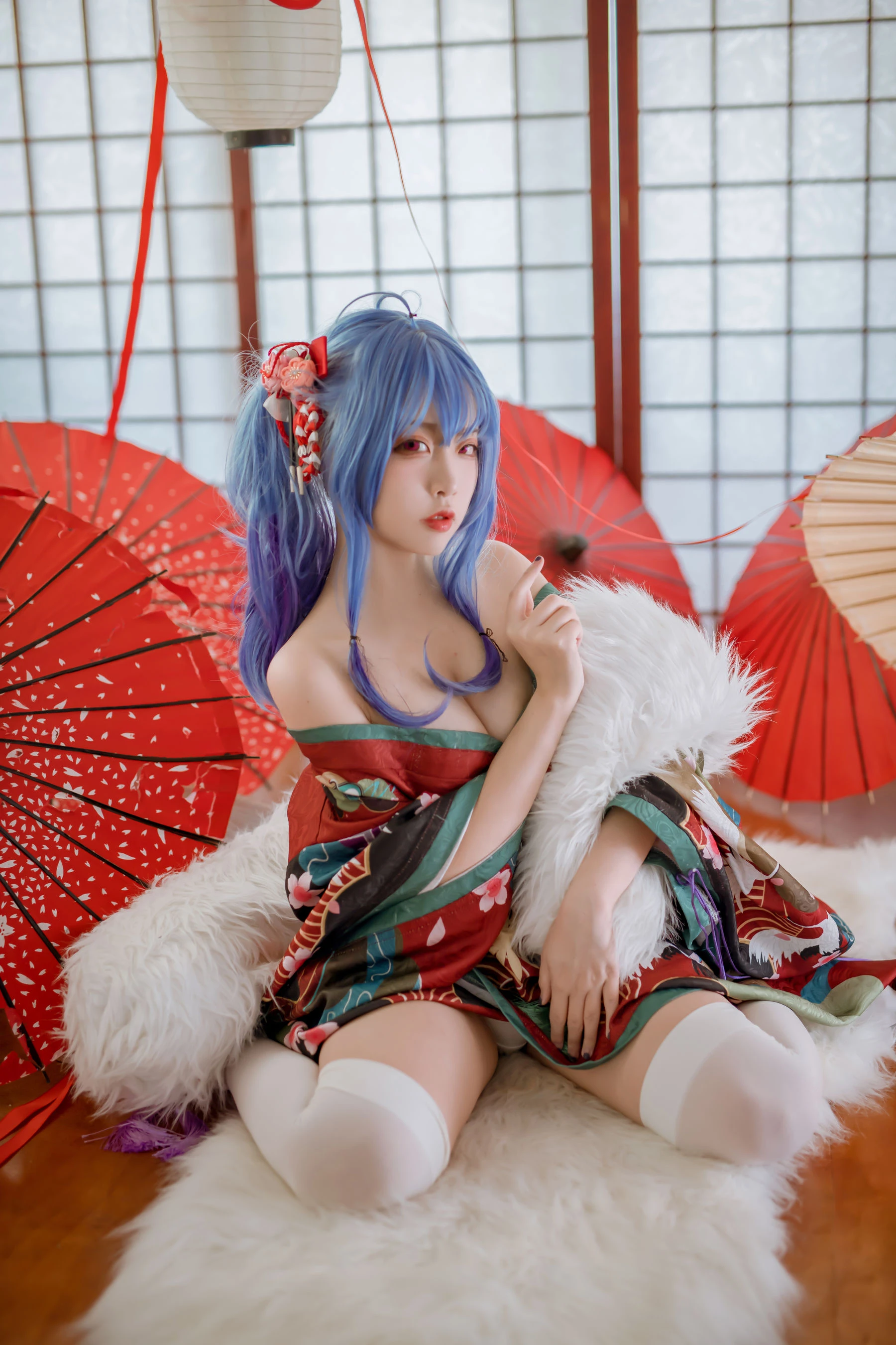 人气Coser二佐Nisa – 碧蓝 圣路易斯和服插图6