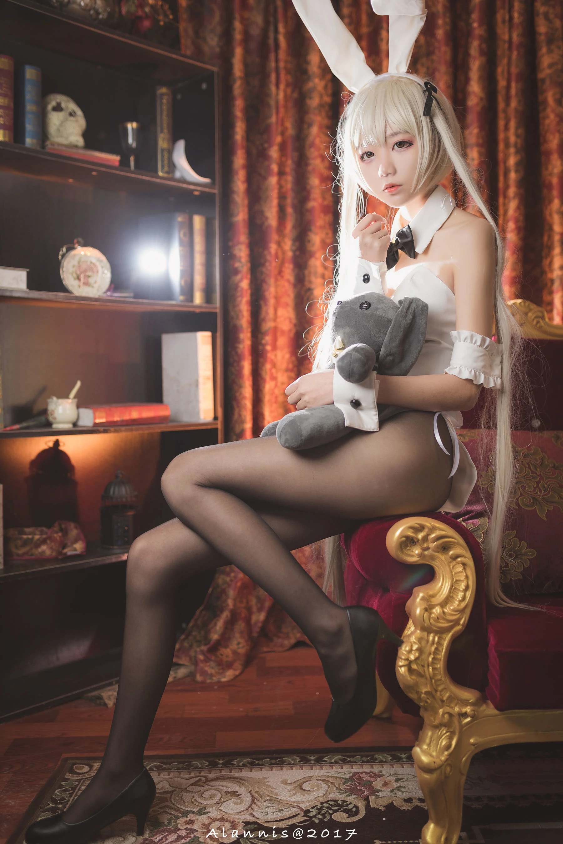 清纯少女五更百鬼 – 兔女郎+白丝美腿插图5
