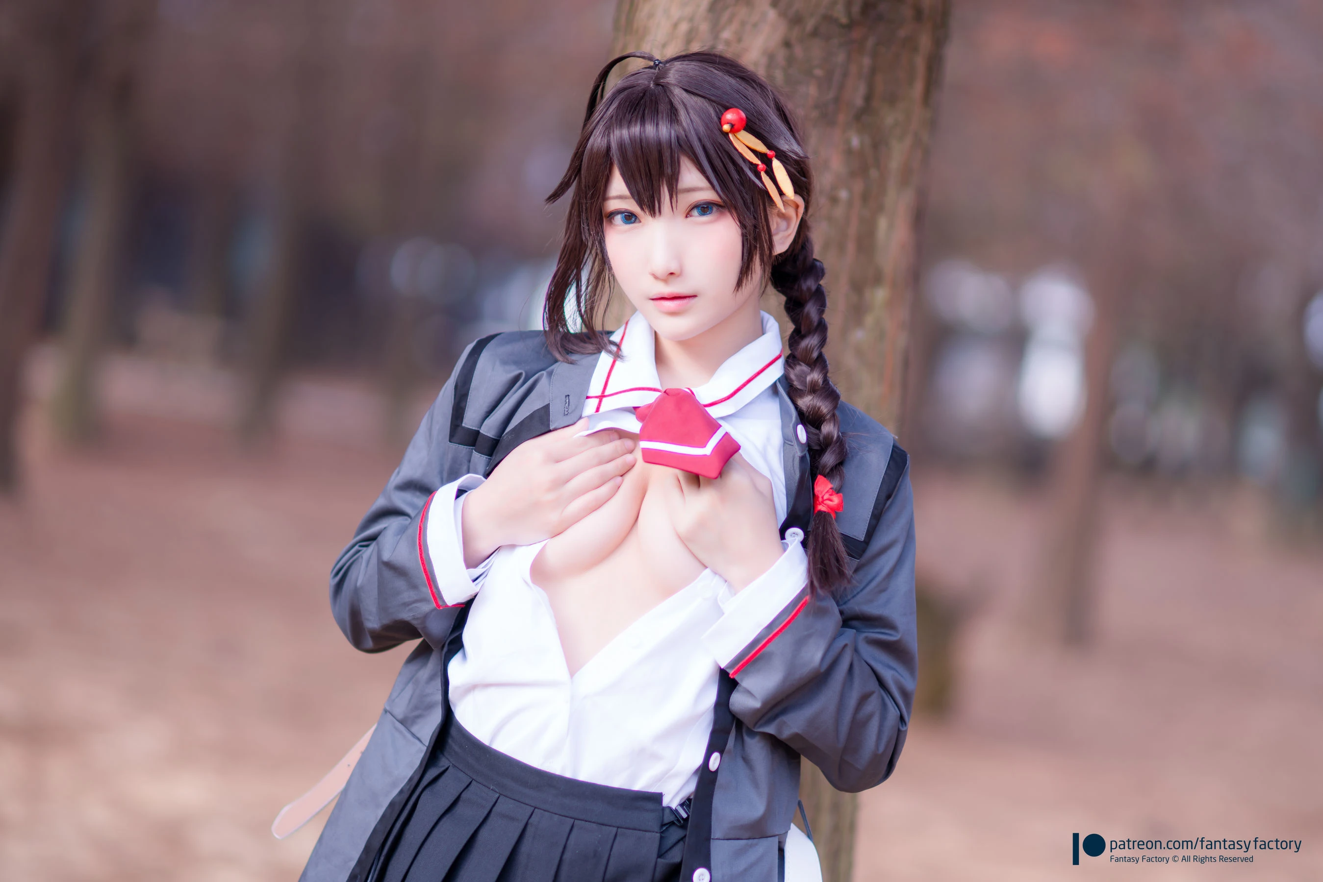[Fantasy Factory] 小丁Cosplay – JK制服 水手小兔 外拍插图1