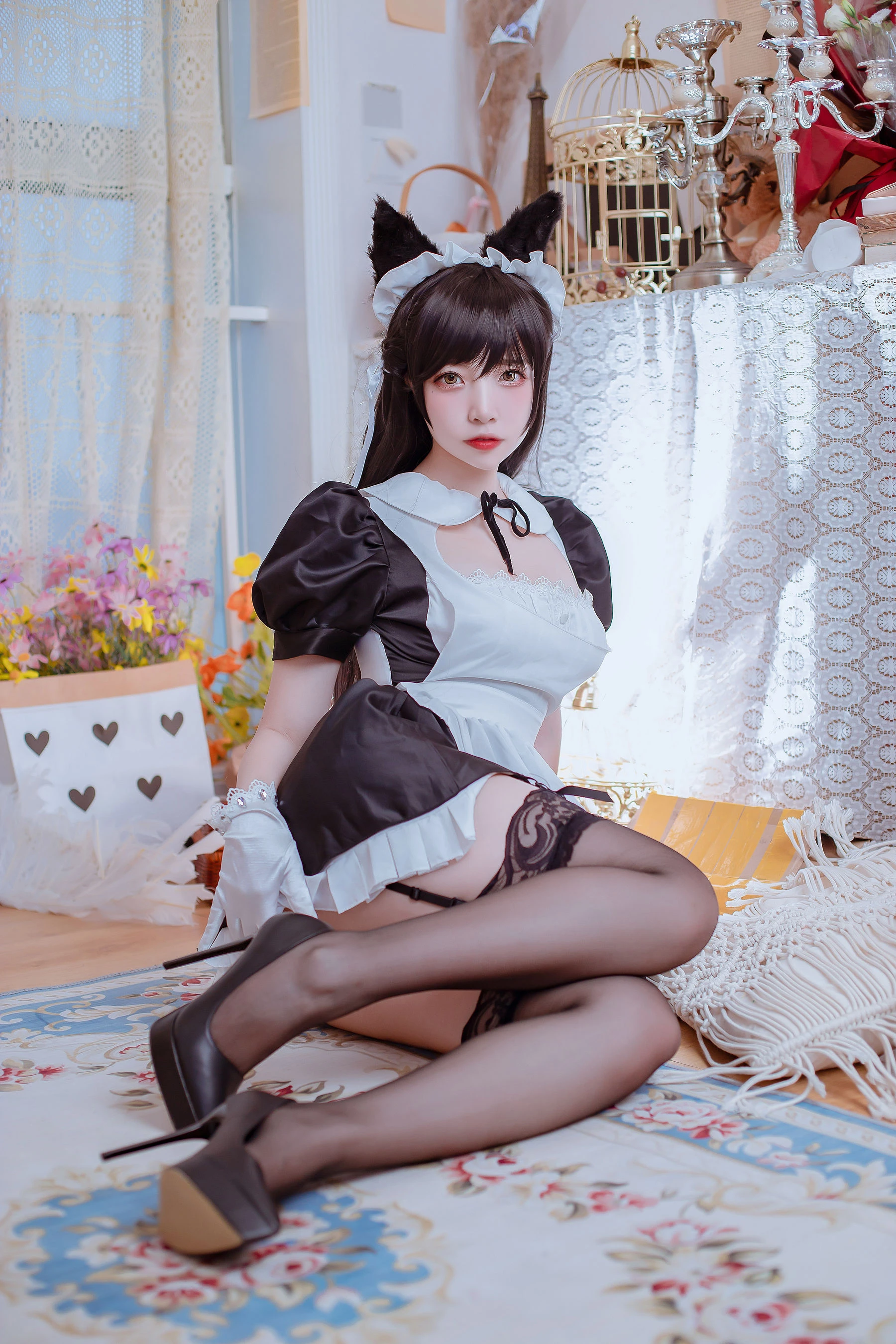 人气Coser二佐Nisa – 犬之眷之碧蓝爱宕 女仆插图4