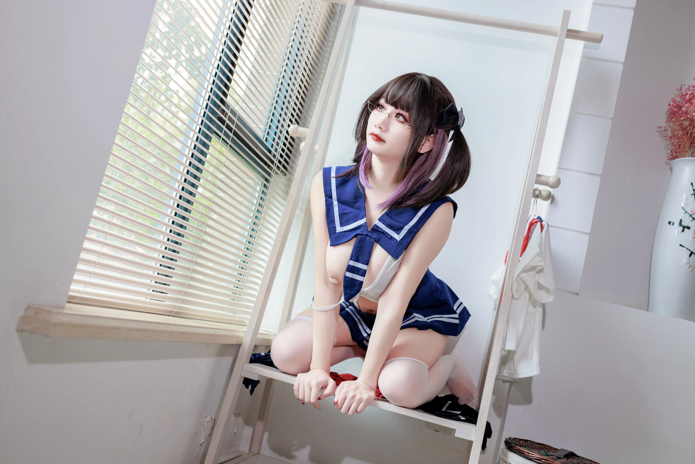 阿雪雪 – 连体水手服 [19P]插图2