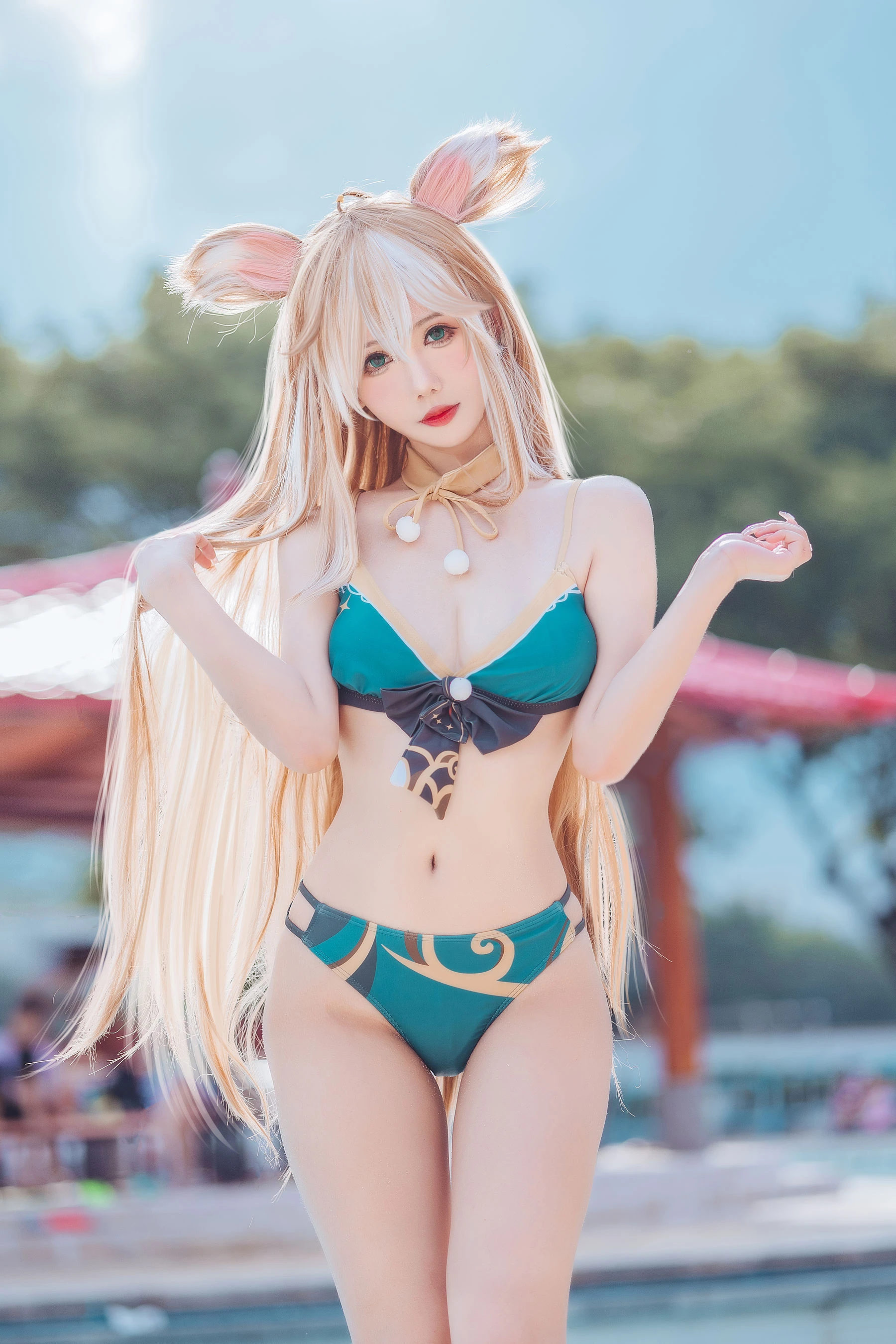 仙女月 – 泽月希娜小姐泳装插图4