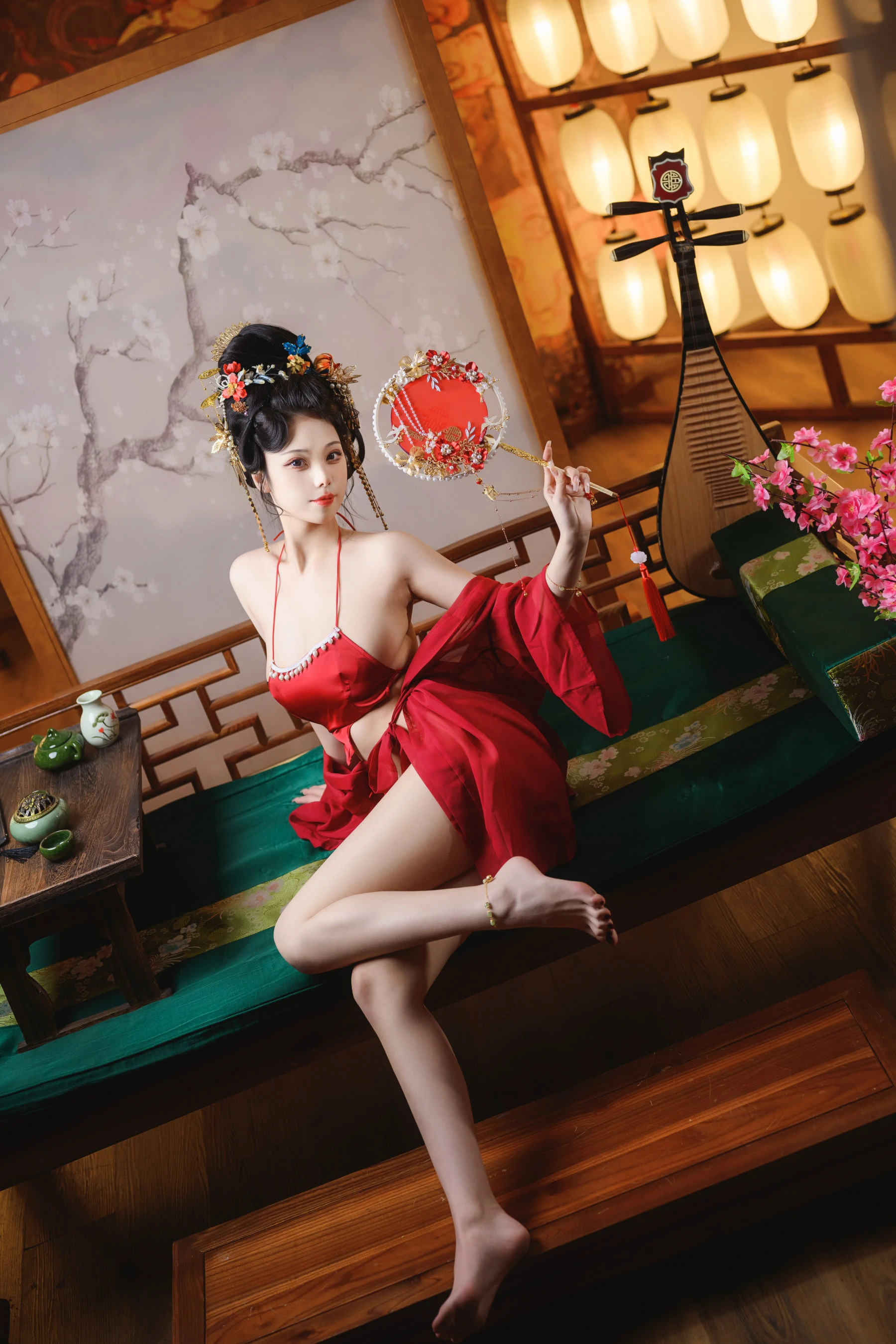 萌系小姐姐蜜汁猫裘 – 唐宫夜宴 [60P]插图5
