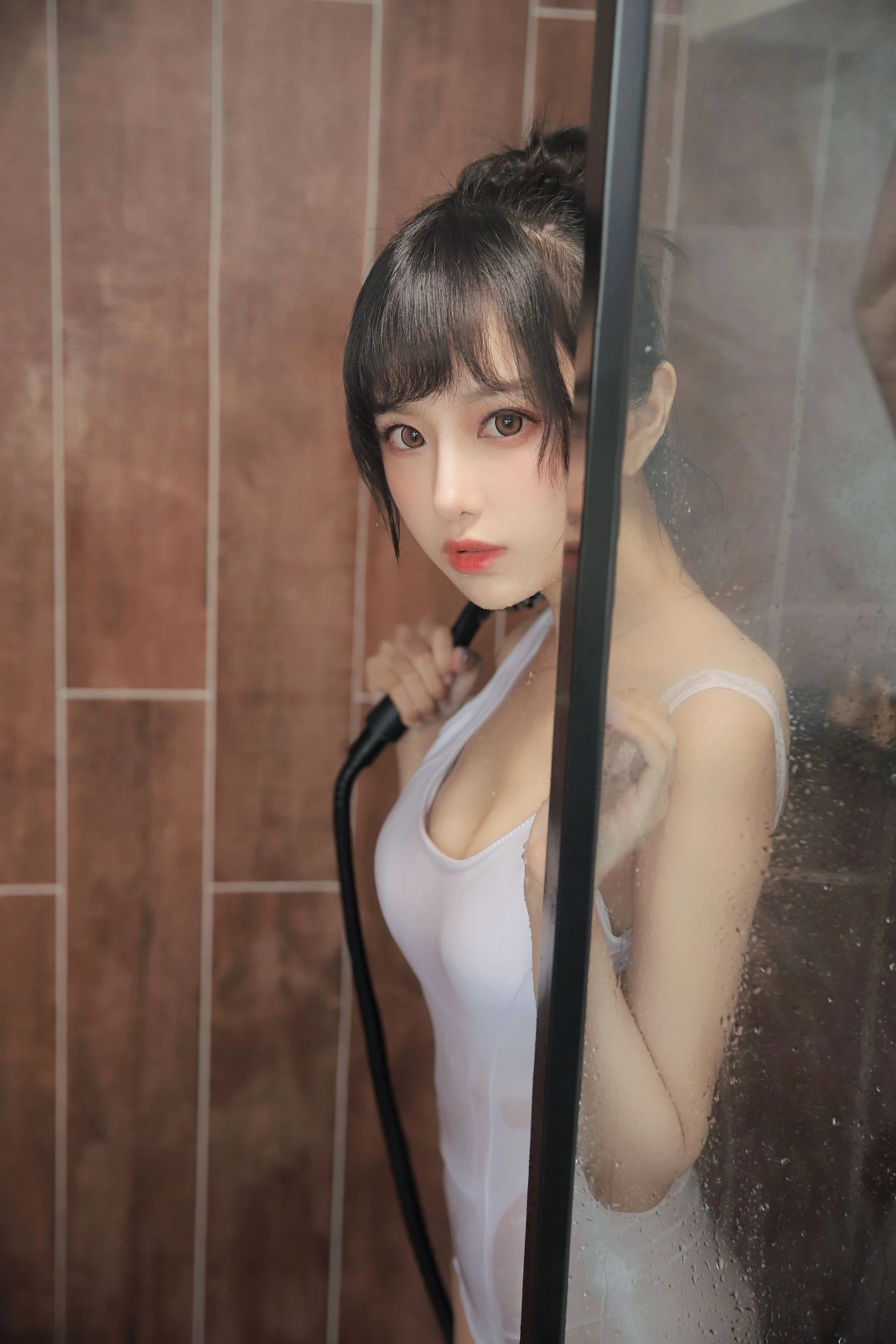 Shika小鹿鹿 – 半透浴室插图5