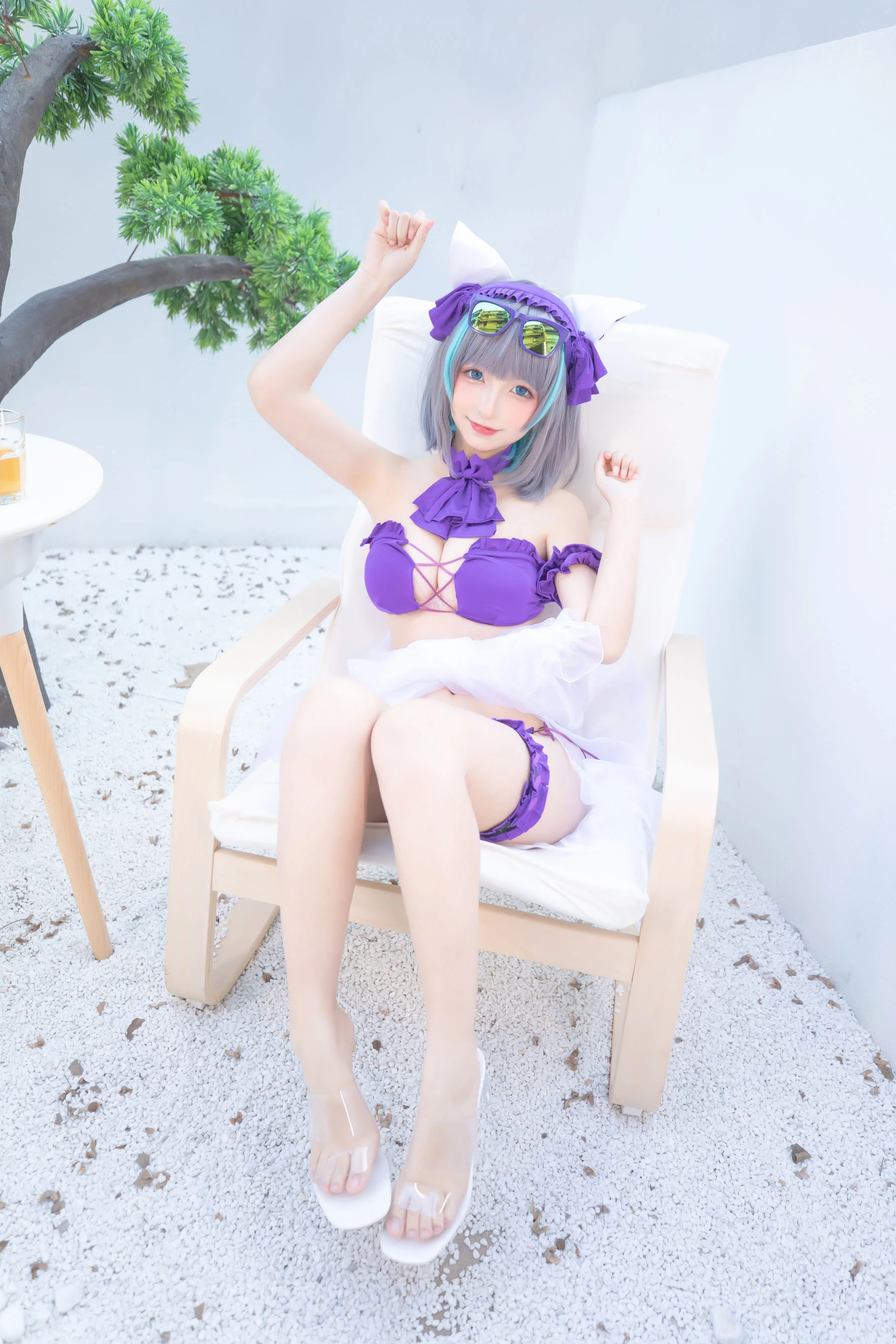 萝莉神楽板真冬 之柴郡 – 纯色庭院插图2