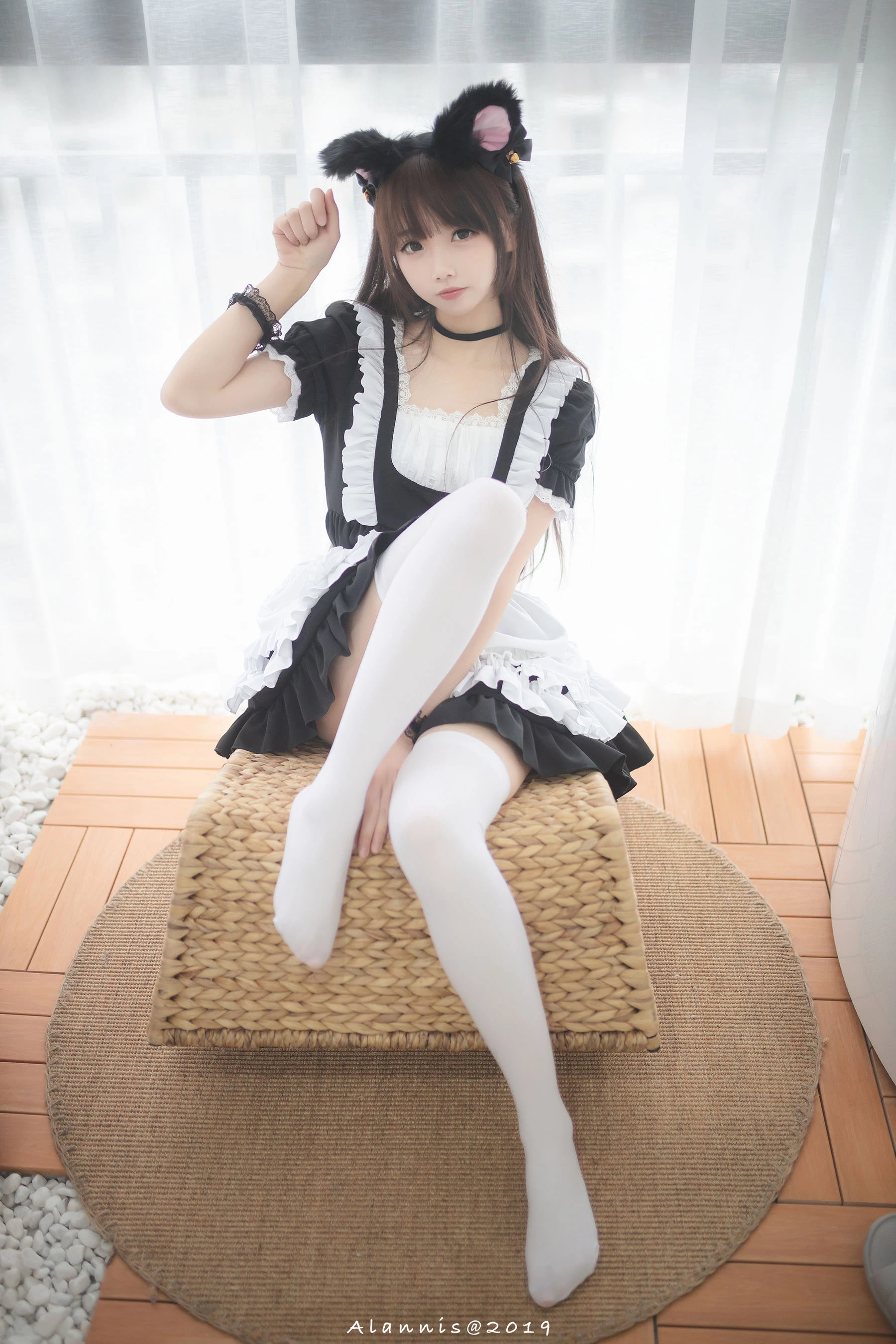 Cos小姐姐雪琪 白丝女仆 [30P]插图1