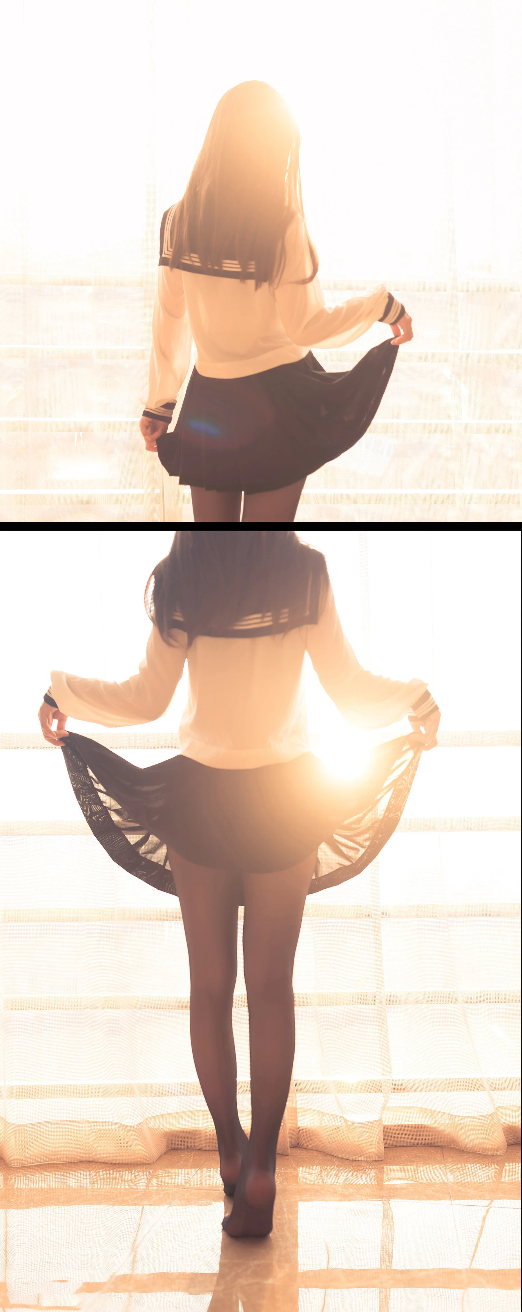白金Saki – 半透明水手服 [36P]插图3