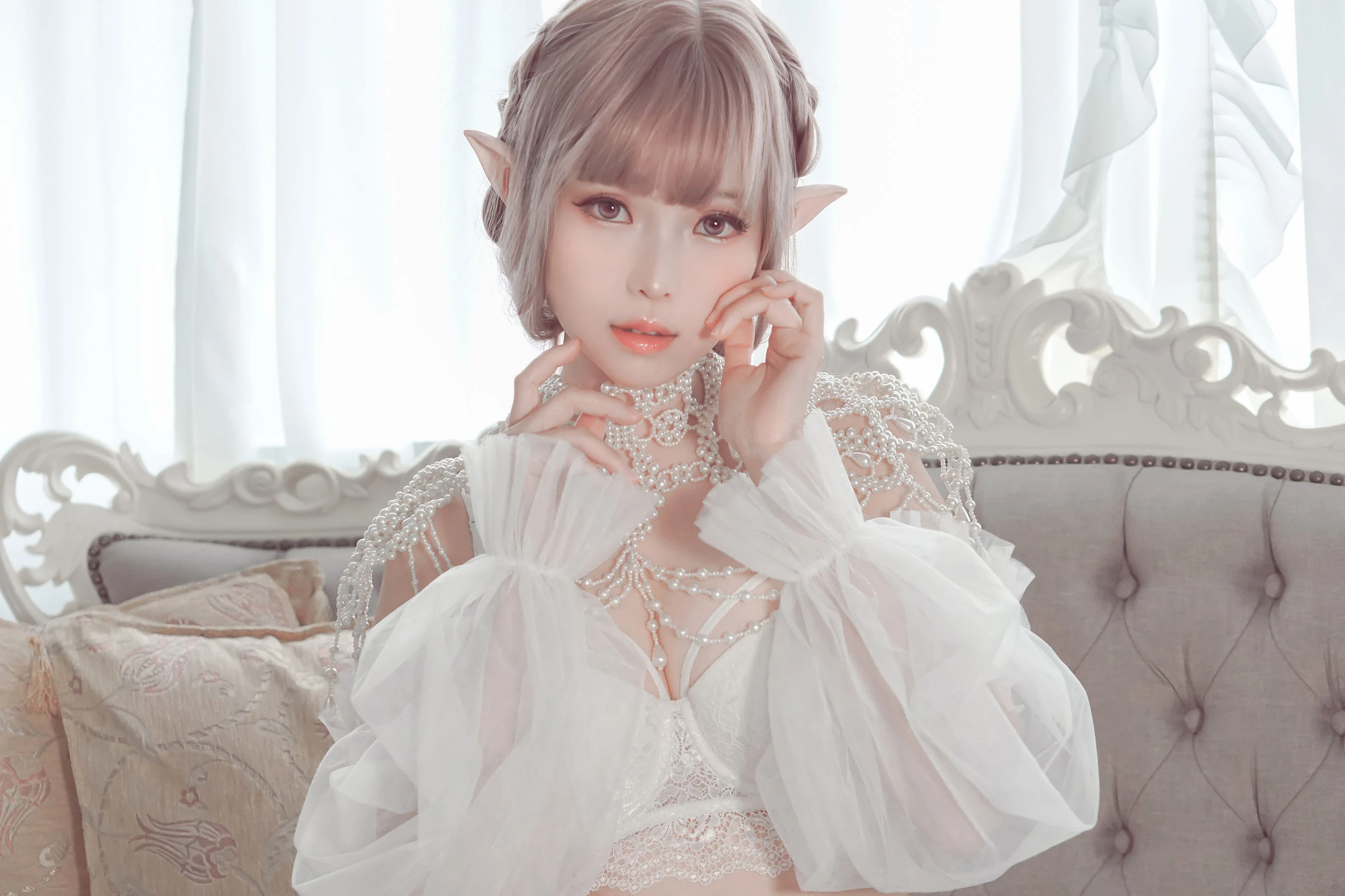 Ely_eee(ElyEE子) – Bride & Lingerie高清在线免费欣赏–微密图社-微密图社