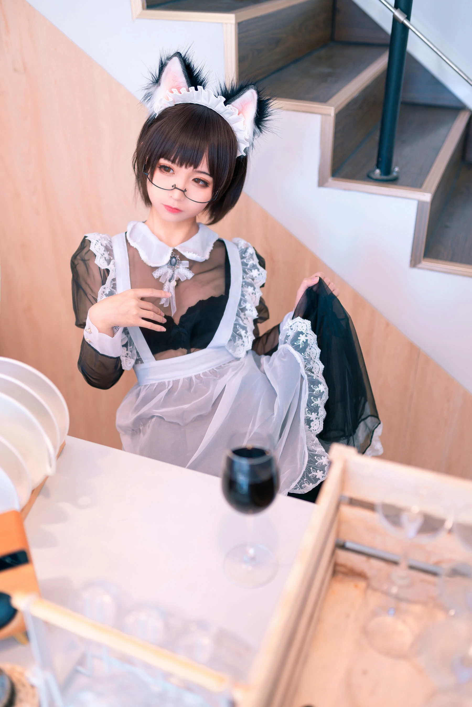 动漫博主蠢沫沫 – 透明女仆 [38P]插图2