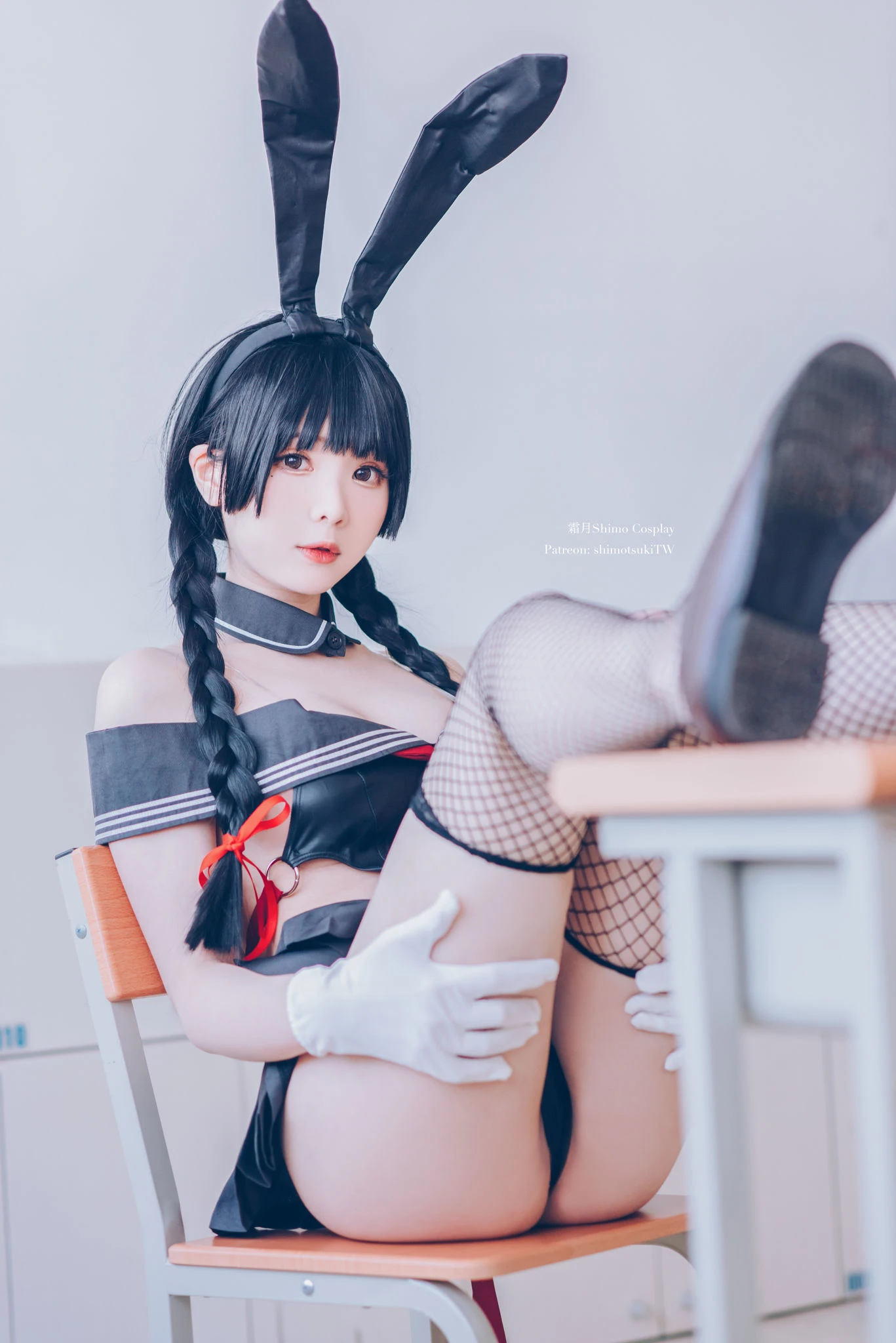 微博妹纸霜月shimo – 卯月桃子 水手服兔女郎插图5