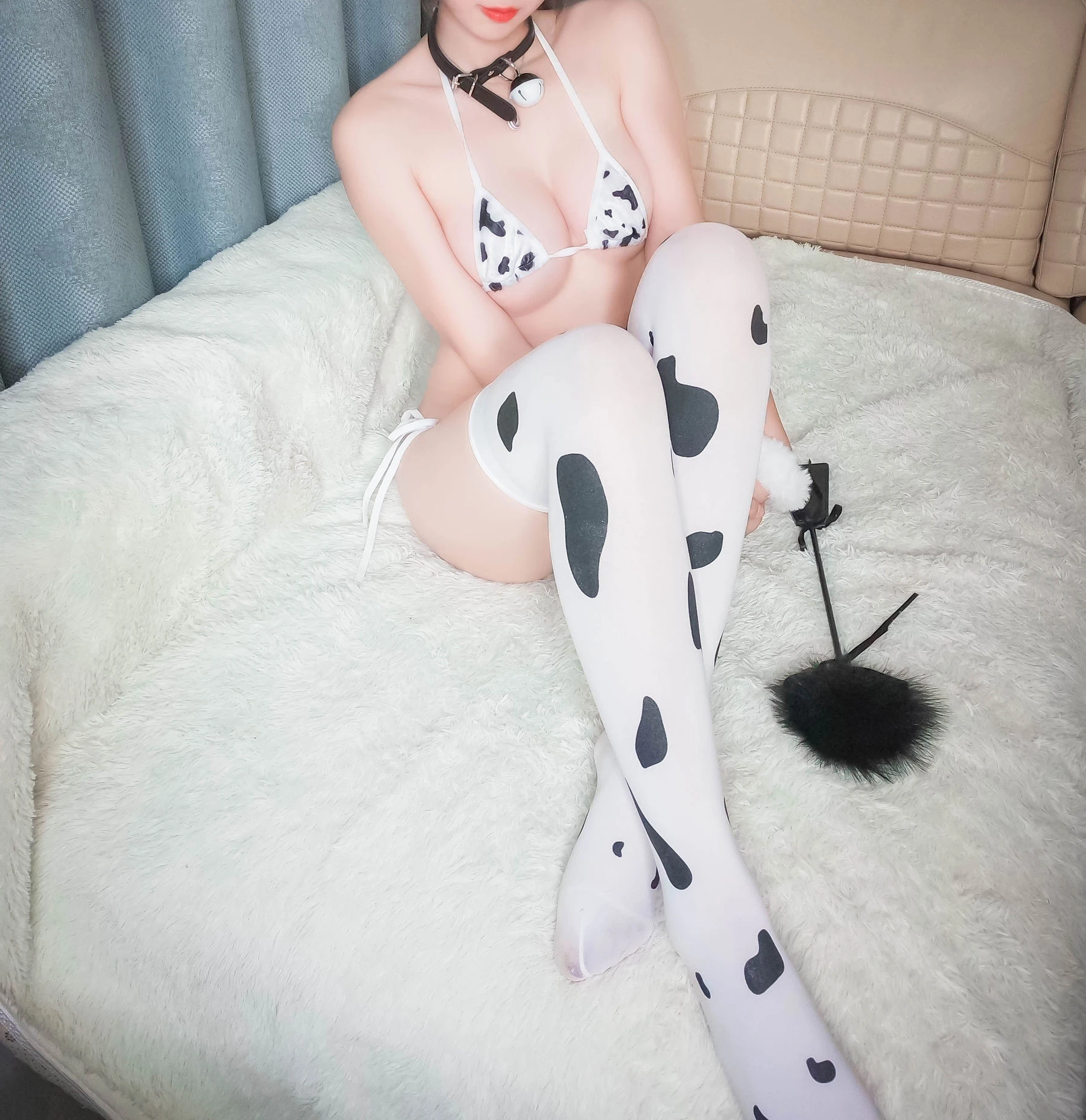 斗鱼主播w黑米粥w – 奶牛插图3