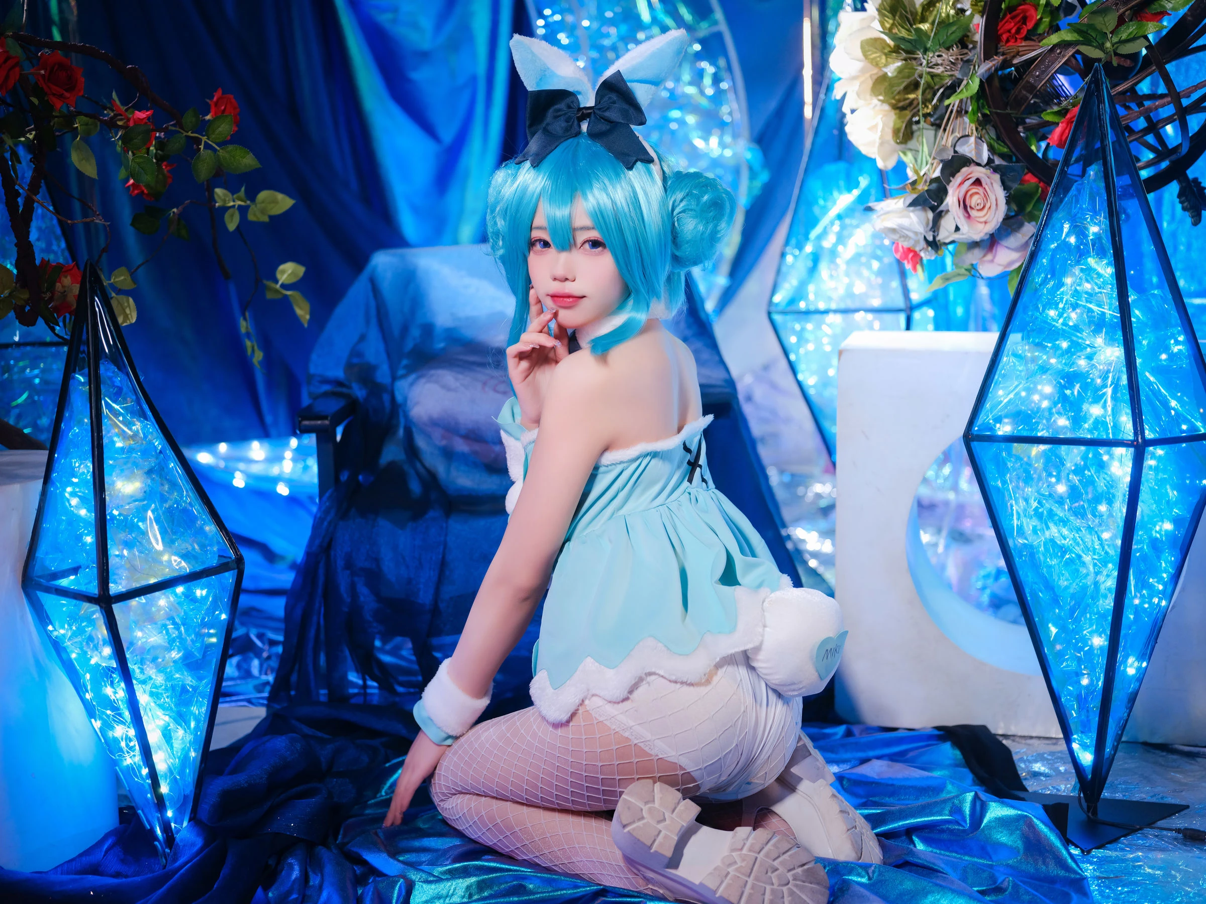 咬一口兔娘 – MIKU初音未来兔女郎 [12P]插图2