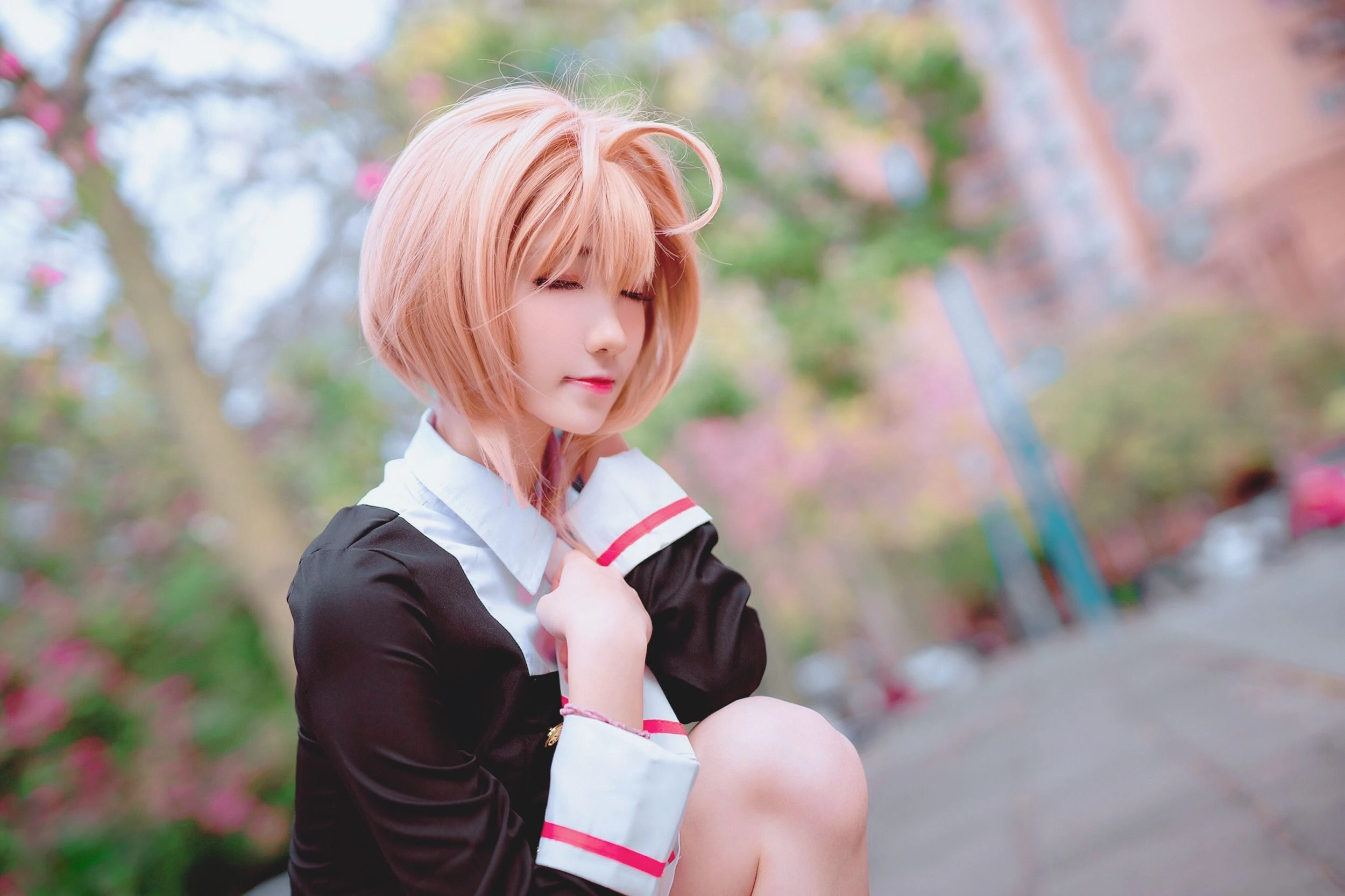 动漫博主南桃Momoko – 木之本樱制服高清在线免费欣赏–微密图社-微密图社