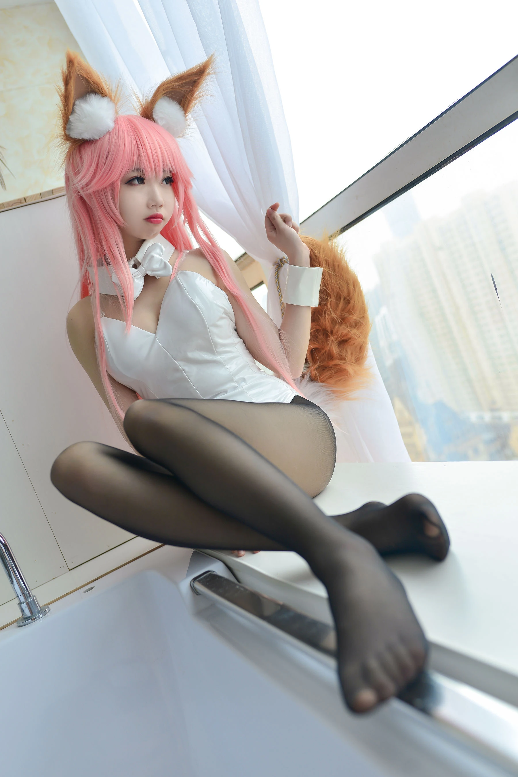 Cos小姐姐雪琪 玉藻前兔女郎插图5