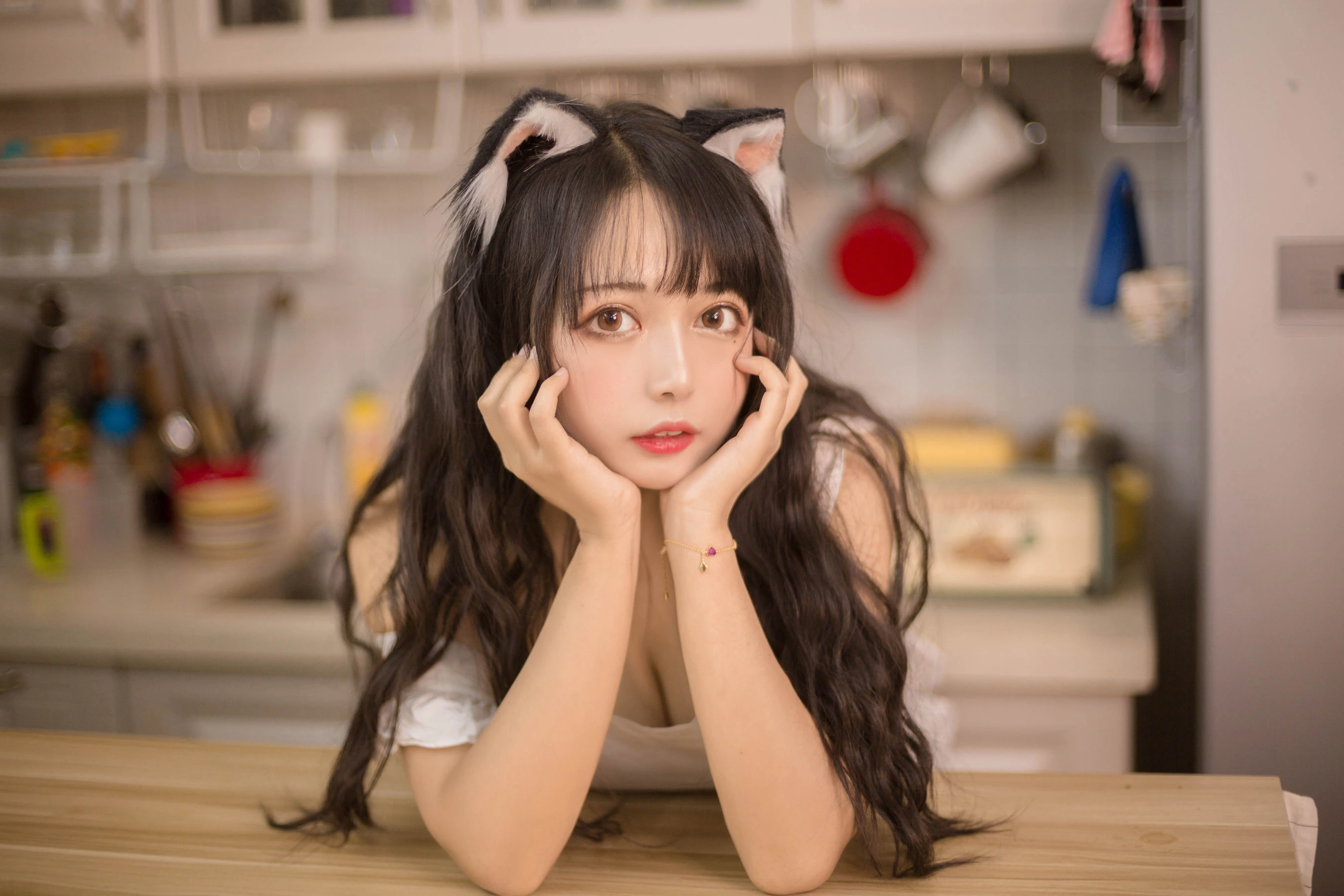 大眼萌妹黑猫猫OvO 厨房插图1