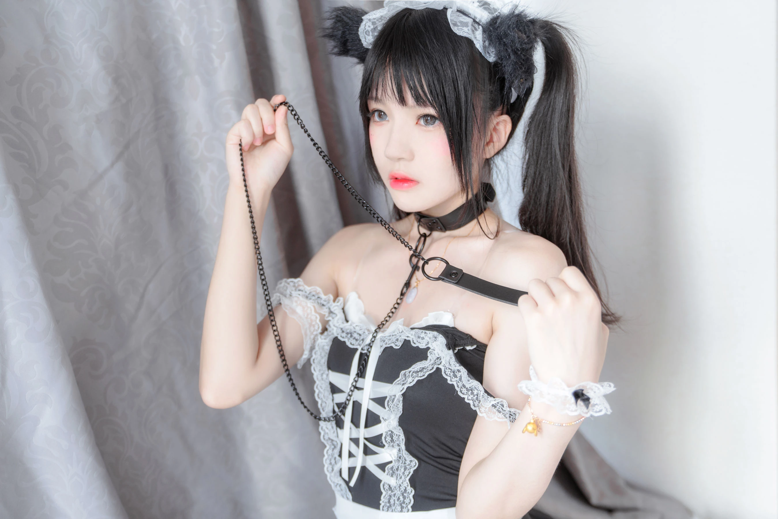 桜桃喵 黑猫妹抖插图3