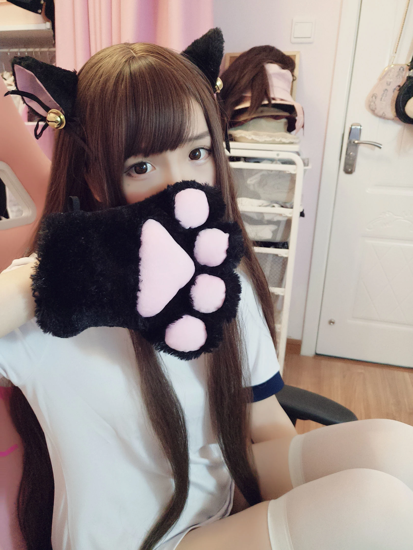 二次元美女古川kagura – 猫耳体操插图5