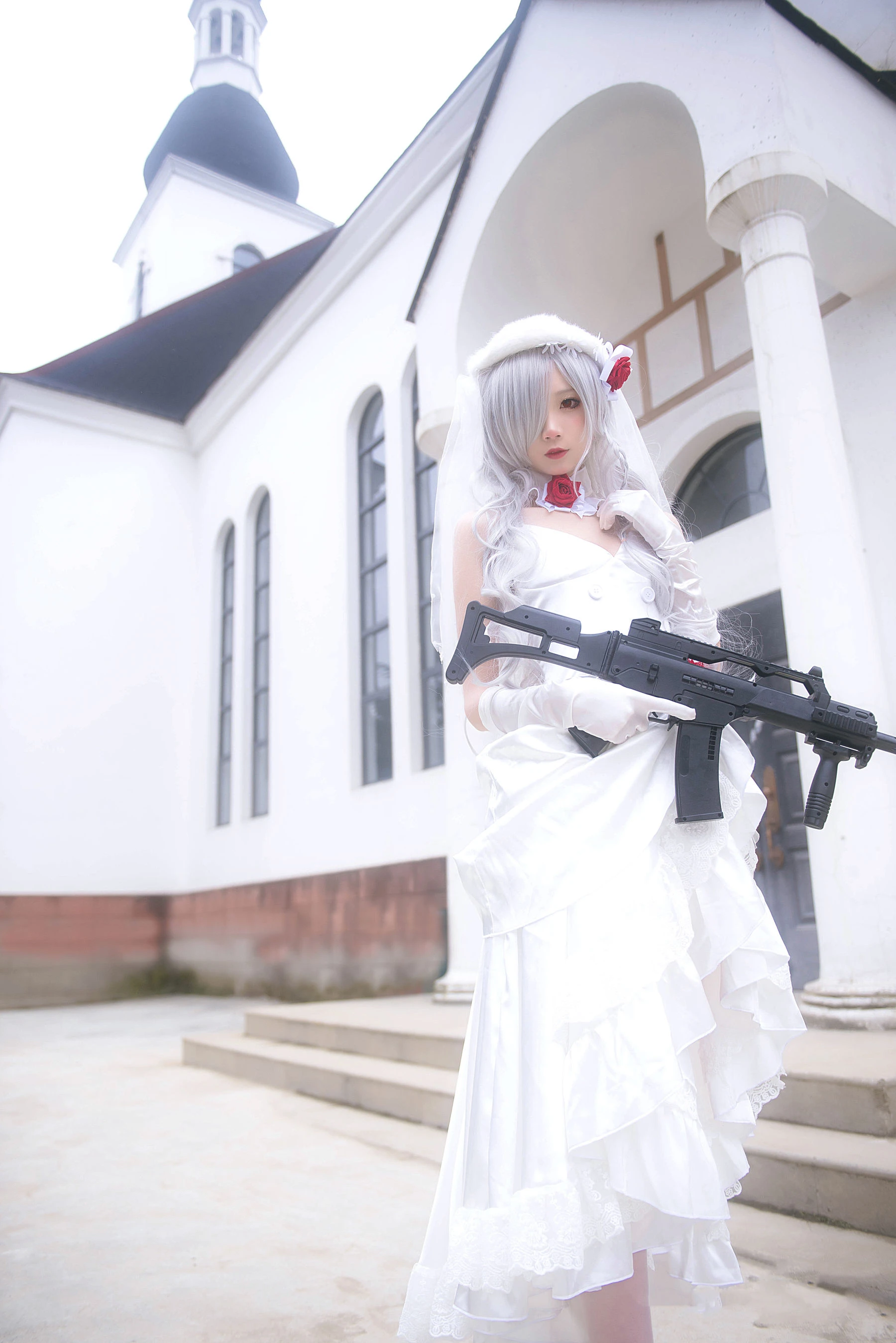 清纯少女五更百鬼 – 婚纱插图3
