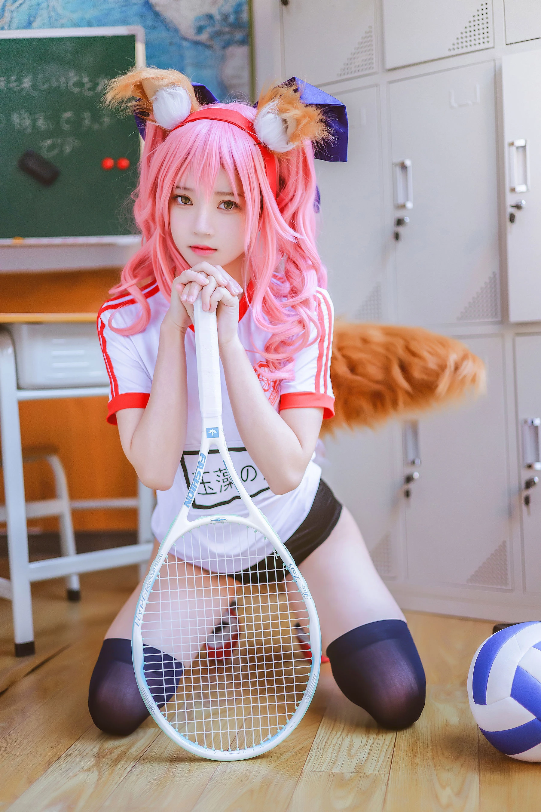 桜桃喵 – 玉藻前体操服插图3